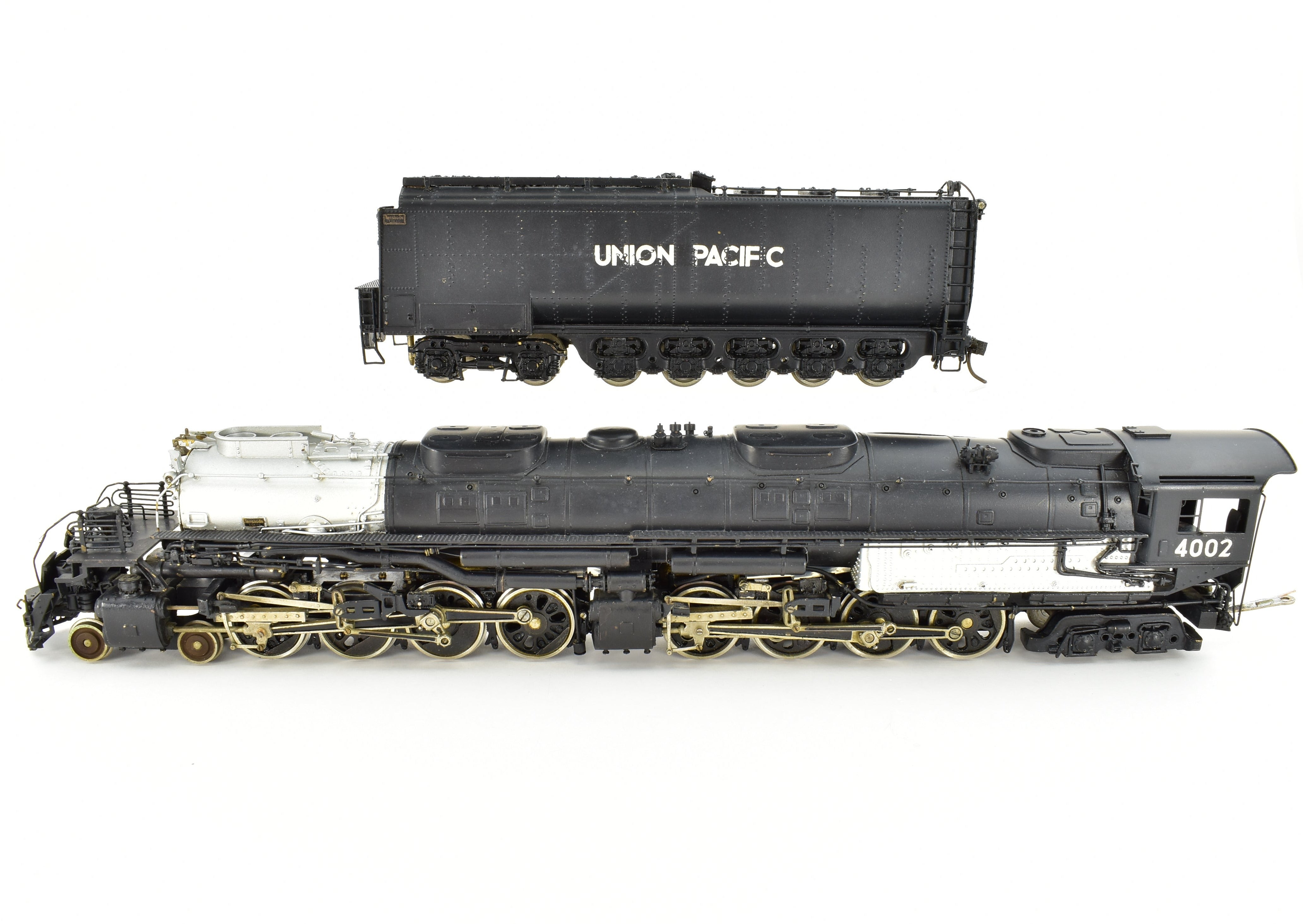 Collectible HO Scale Brass Model Train - PFM Tenshodo Union Pacific 4-8-8-4 Big Boy Crown FP Locomotive No. 4002, Rare Hand-Built Signature Series from 1961
