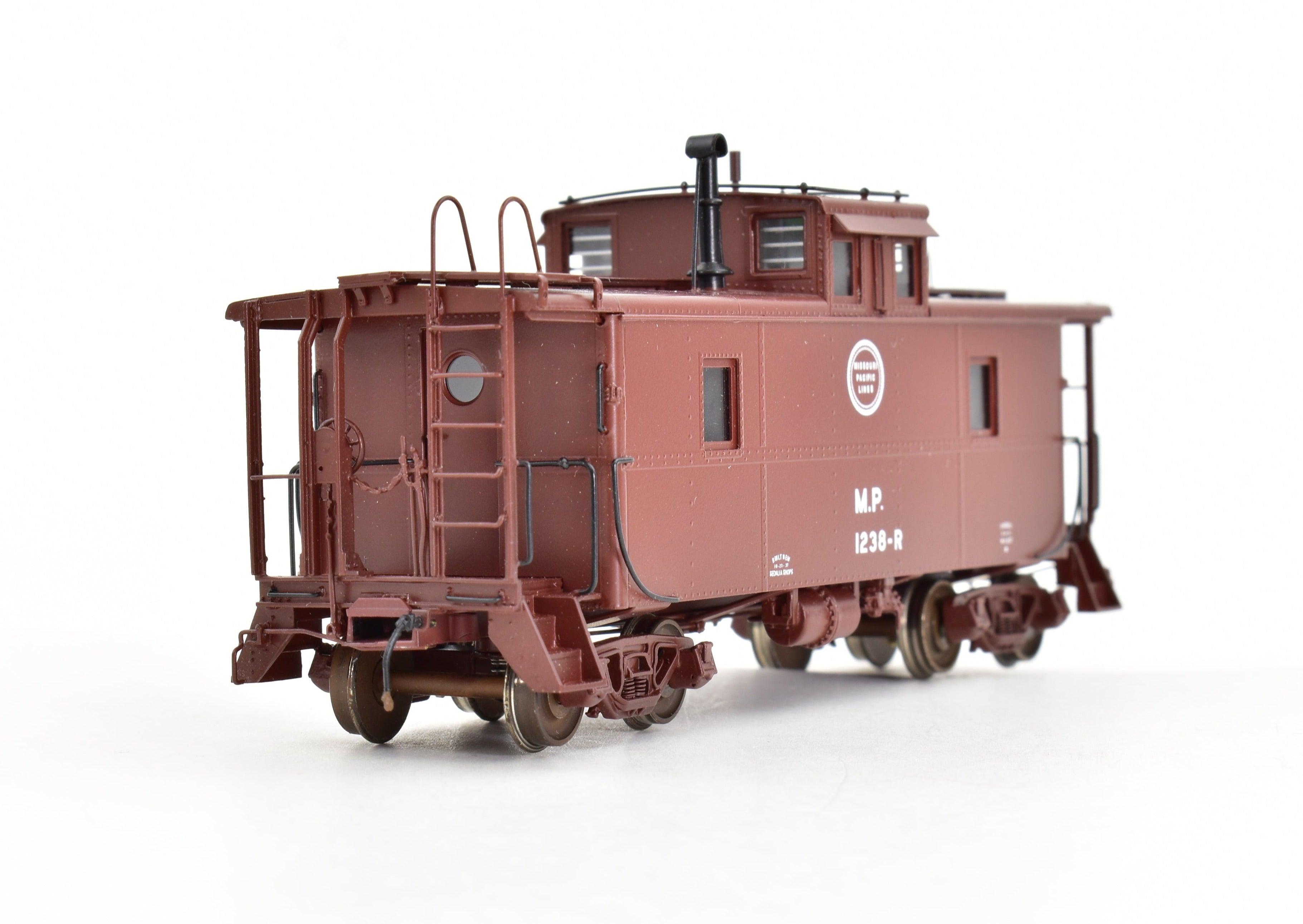 HO Scale Brass Model - Overland Models, Inc. Missouri Pacific Steel Caboose Magor Copy Built in 1951 with FP Radio Version