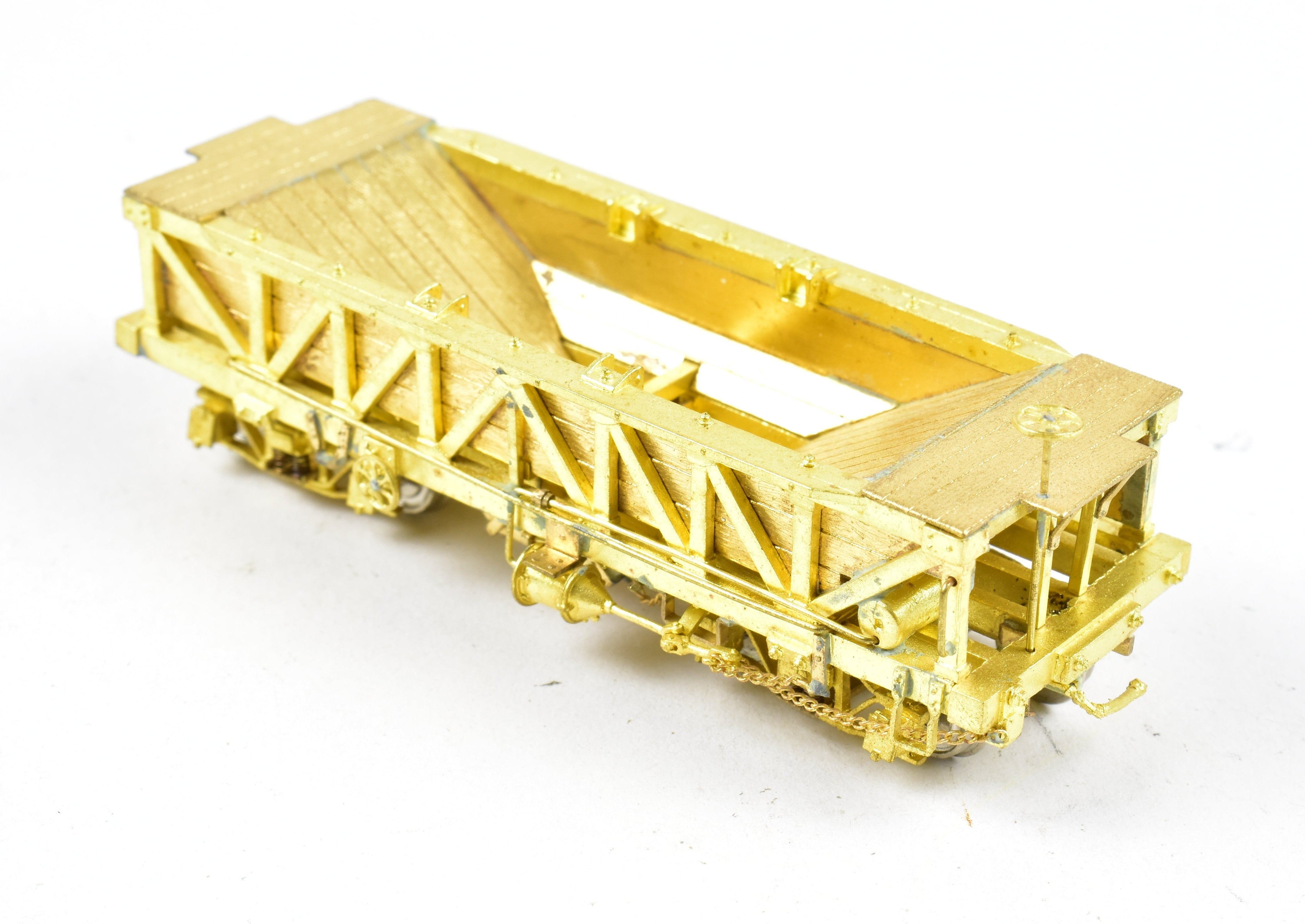 HOn3 Scale Brass Rock Car by OMI - Overland Models, Inc. Featuring Sprung Trucks for Various Roads