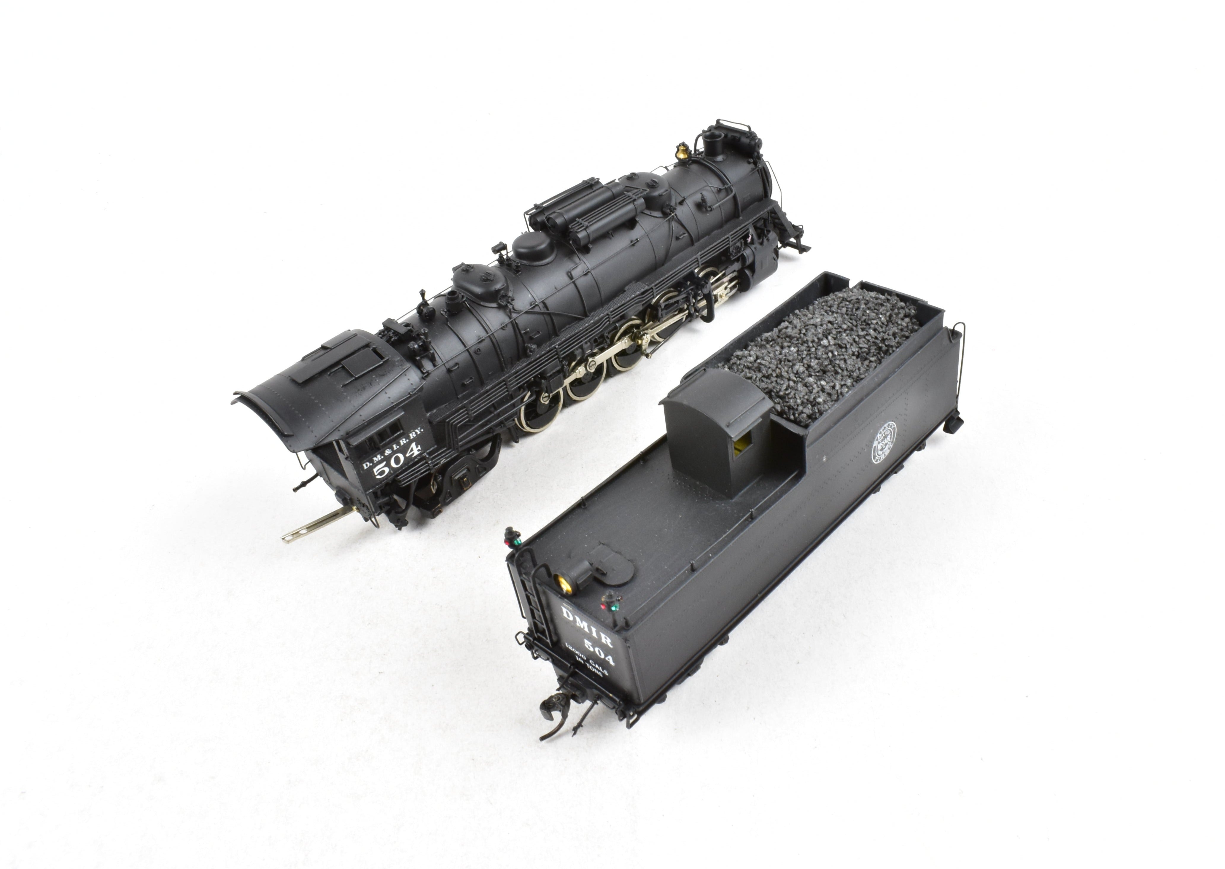 HO Brass Key Imports DM&IR 2-10-2 Santa Fe Class E Custom Painted Locomotive No. 504