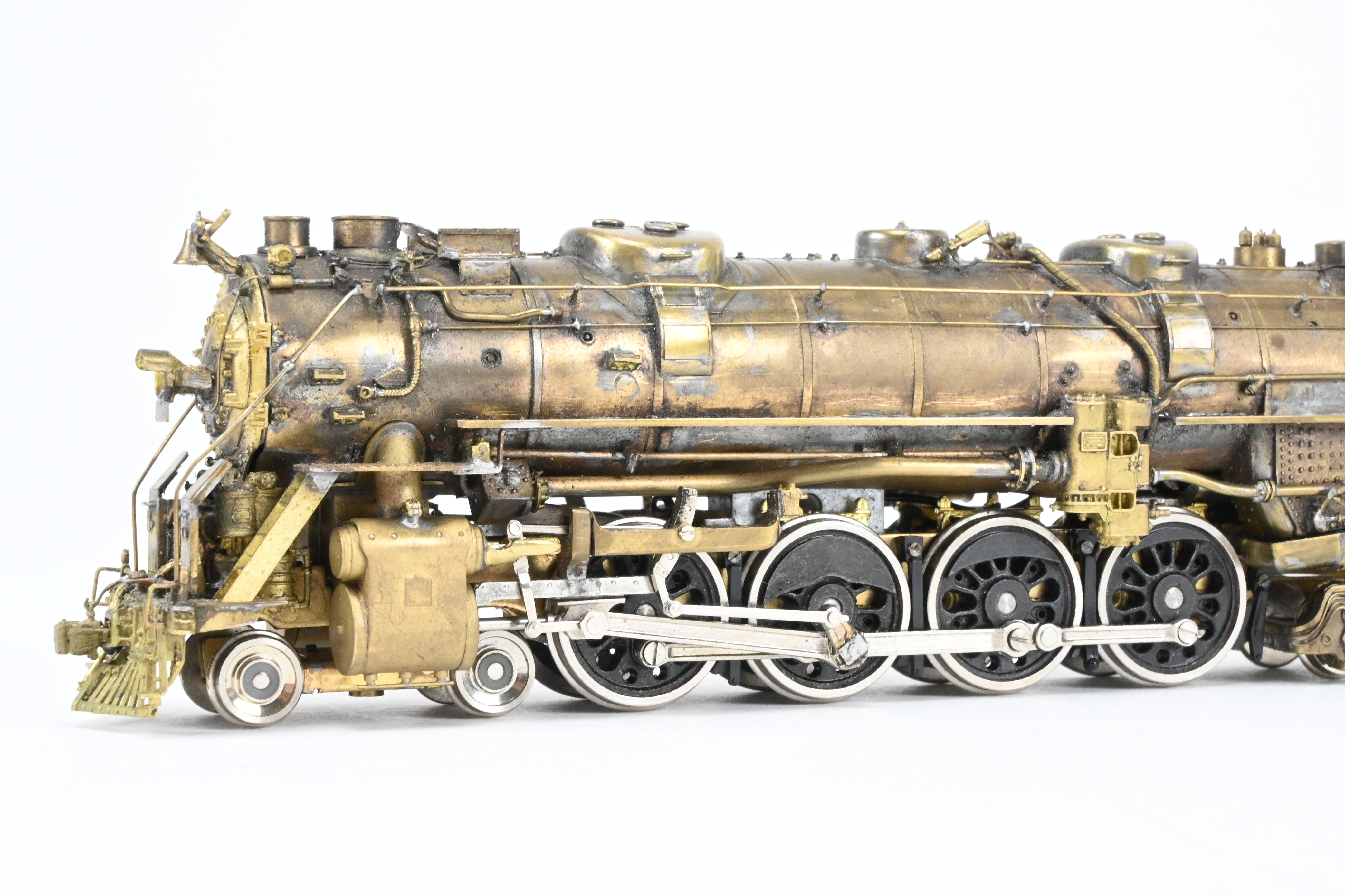 HO Scale Custom-Made Brass Model Train - Missouri Pacific 2100 Series 4-8-4 Locomotive, Specifically Built as No. 2104, a One-of-a-Kind Creation by Joe G. Collias