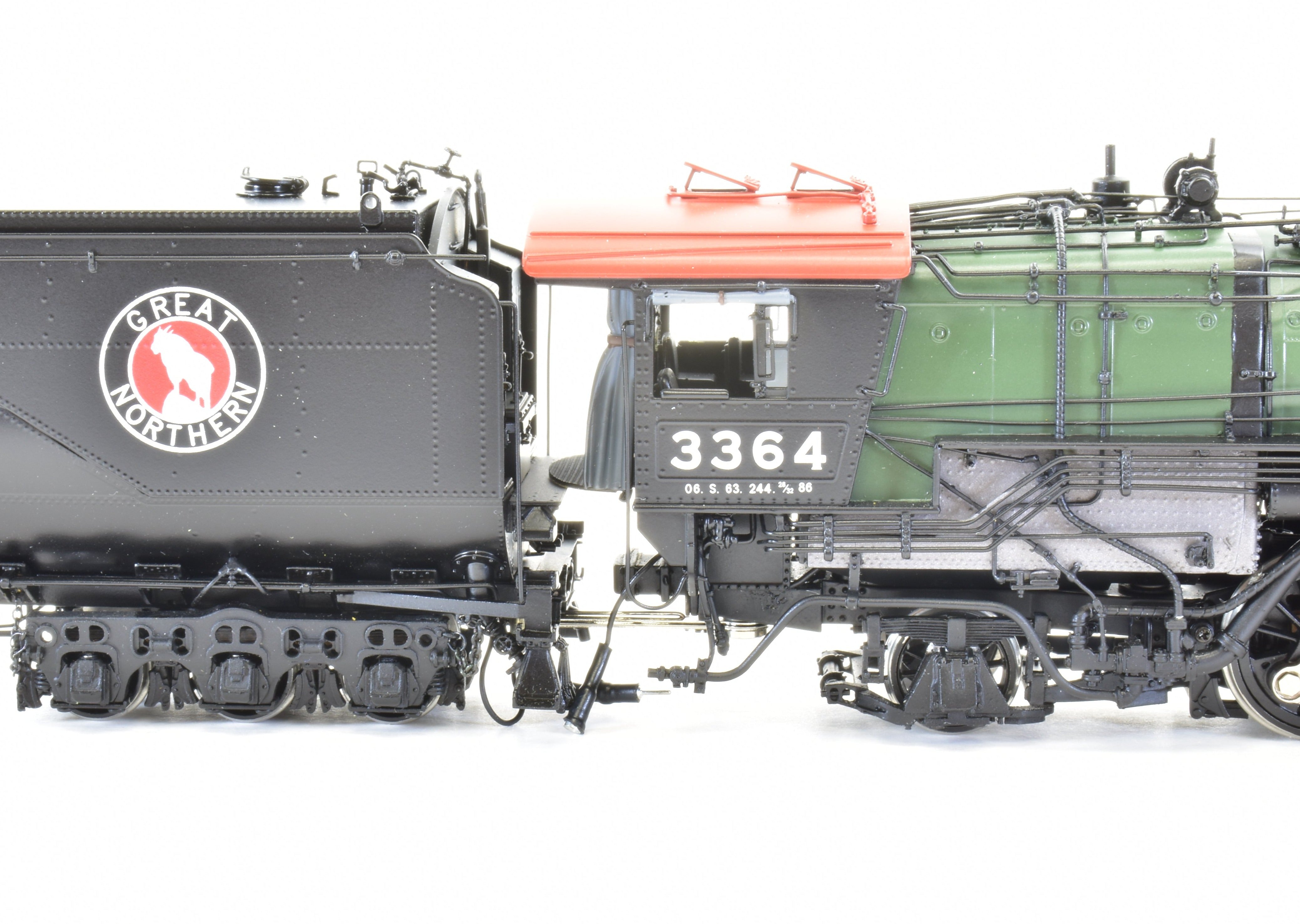 HO Scale Brass Model Train Engine - W&R Enterprises Great Northern O - 6 2 - 8 - 2 Version 2, FP #3364