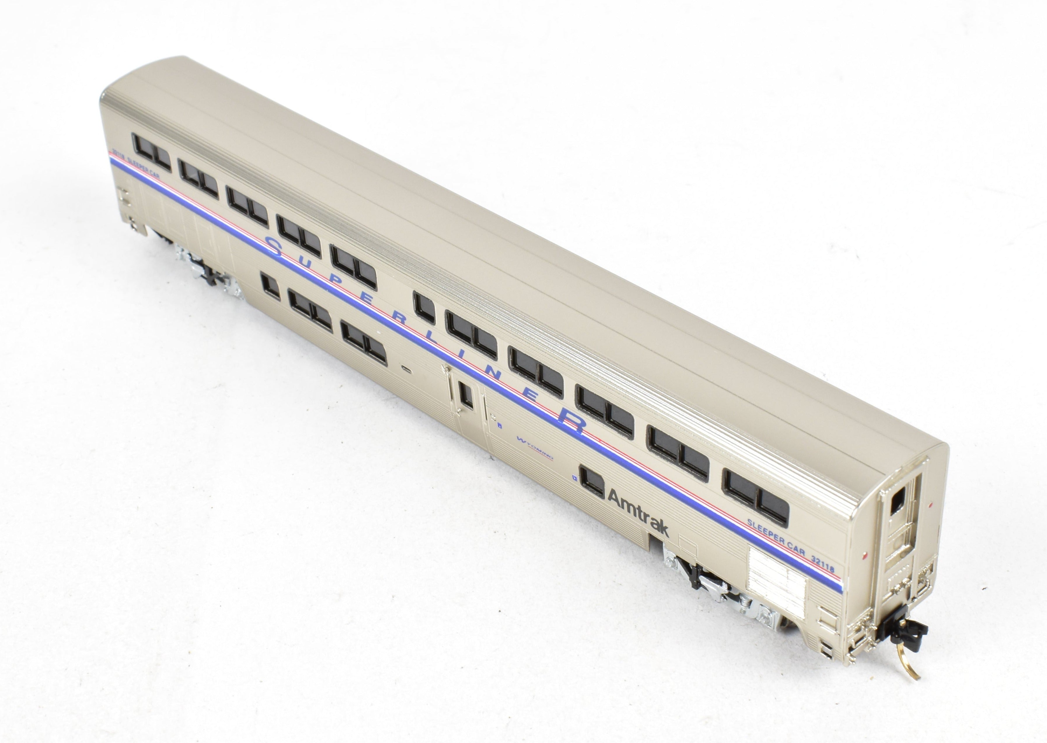 N Scale Brass Amtrak Superliner Sleeping Car Model FP No. 32118 by Overland Models, Inc. (OMI)