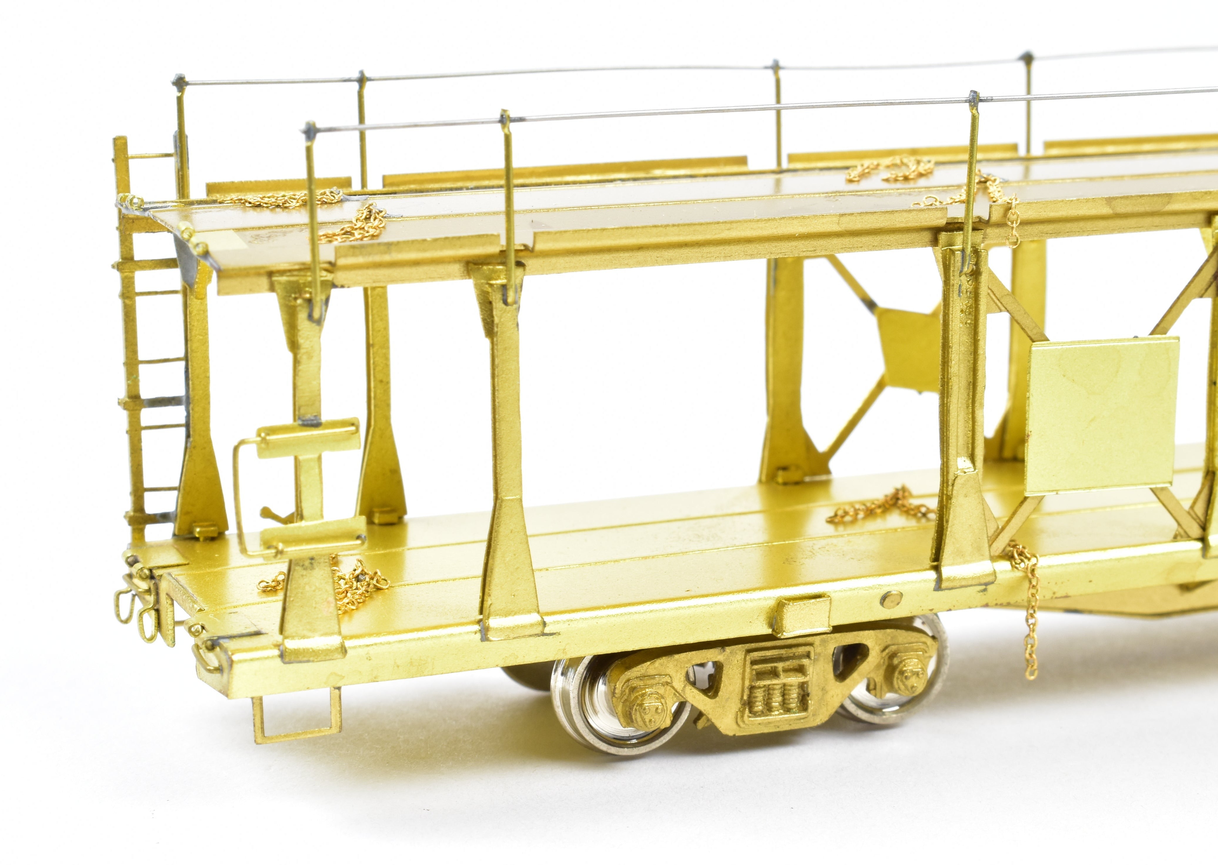 HO Brass Bi - Level Open Auto Rack by OMI Overland Models, Inc. for Various Roads
