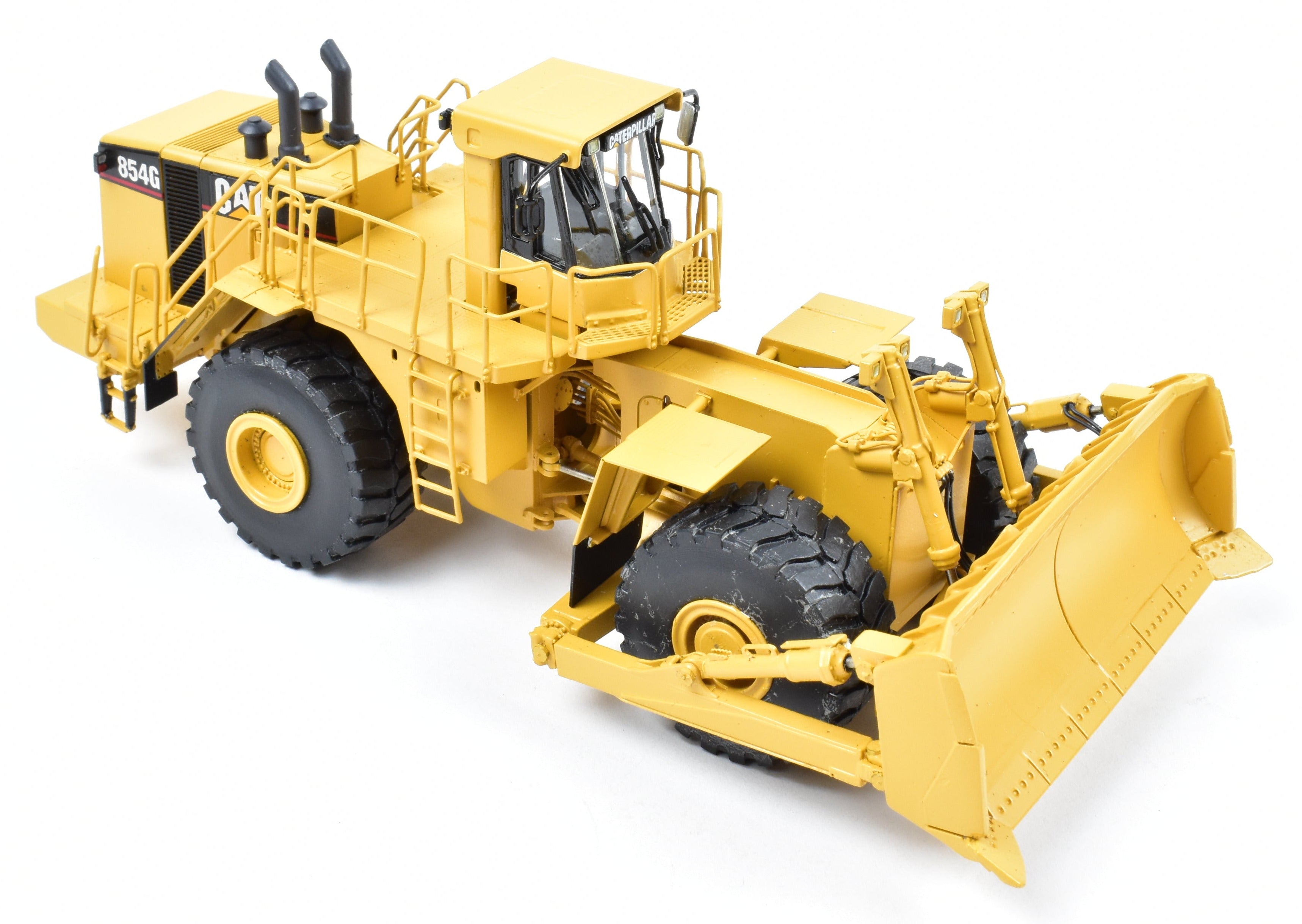High - Quality HO Scale Brass Construction Model - Caterpillar 854G Wheel Dozer with Factory - Painted Finish, Imported from Korea