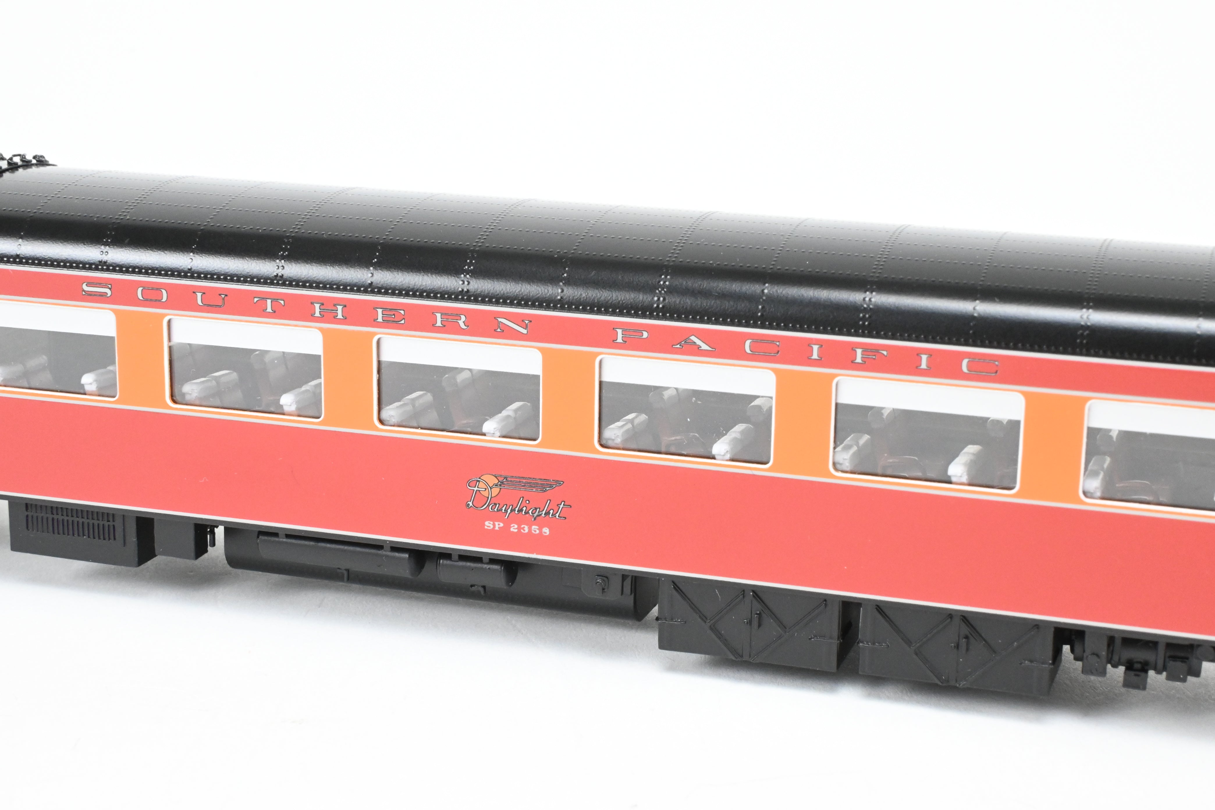 HO Scale Brass CON CIL Model Train Cars - Challenger Imports Special Edition - Southern Pacific 1955 Shasta Daylight 3-Pack B Add-On Set with Front Part