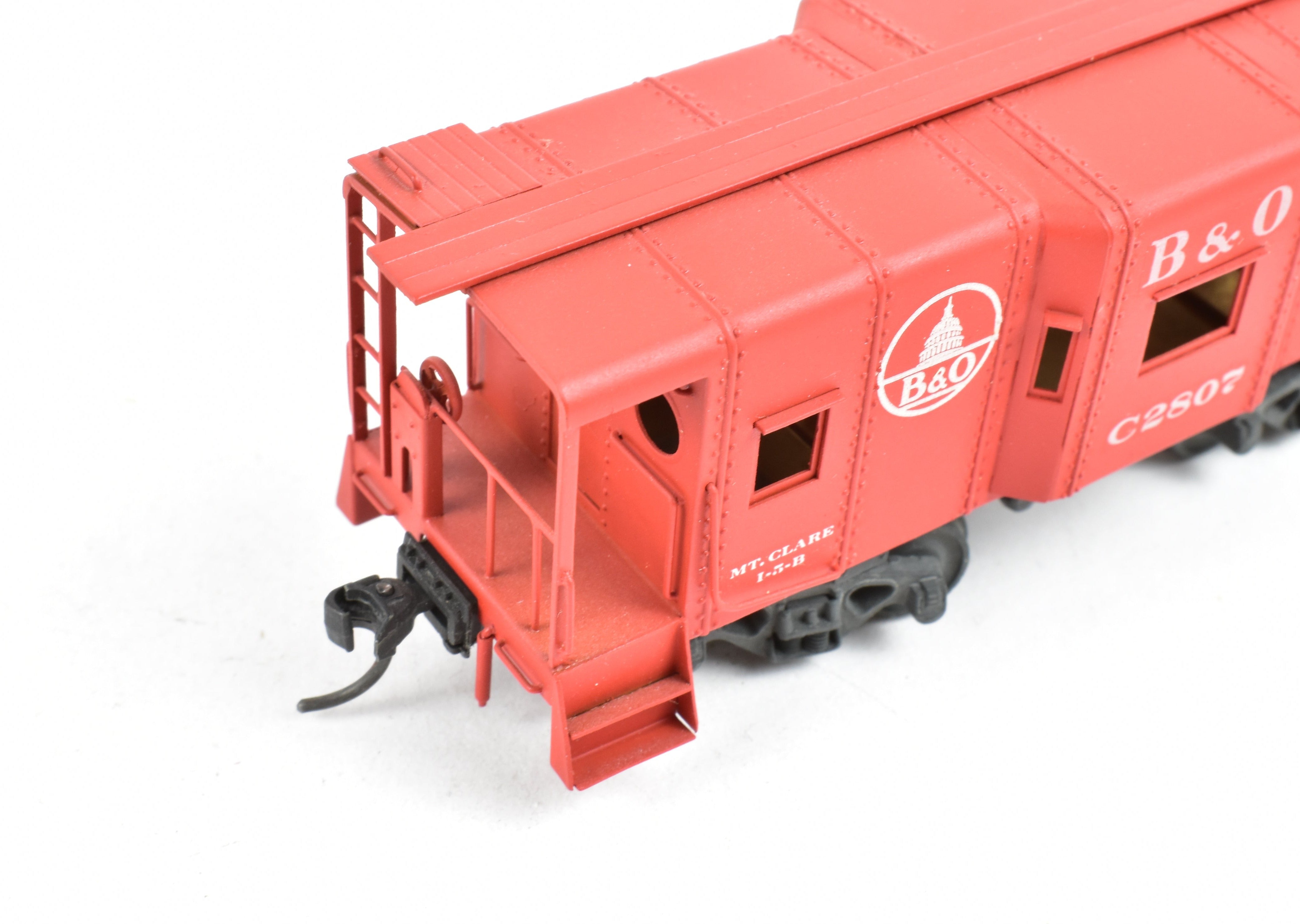 HO Brass Custom Painted B&O I-5B Bay Window Caboose, No Box