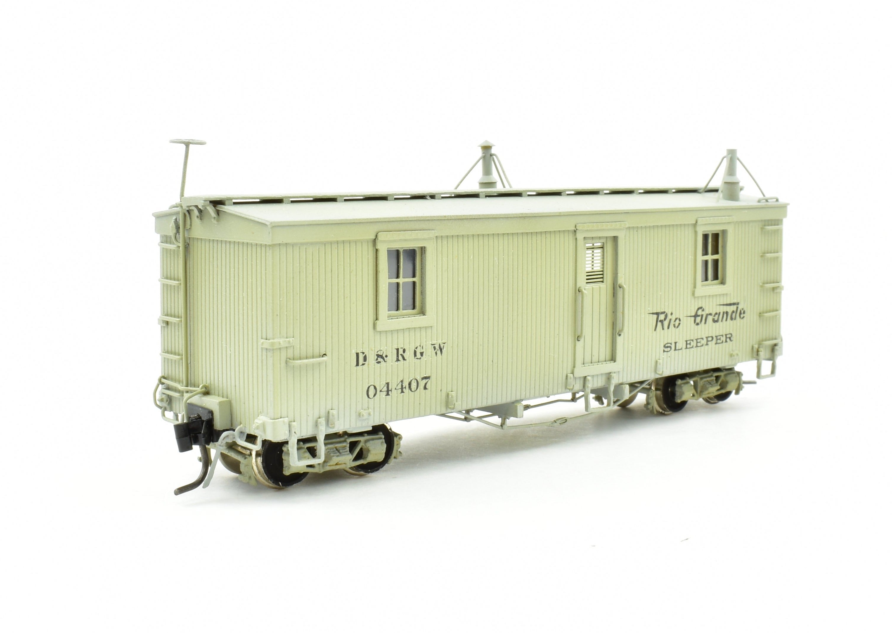 1984 HOn3 D&RGW Brass Hallmark Kitchen & Dining Car with Excellent Paint