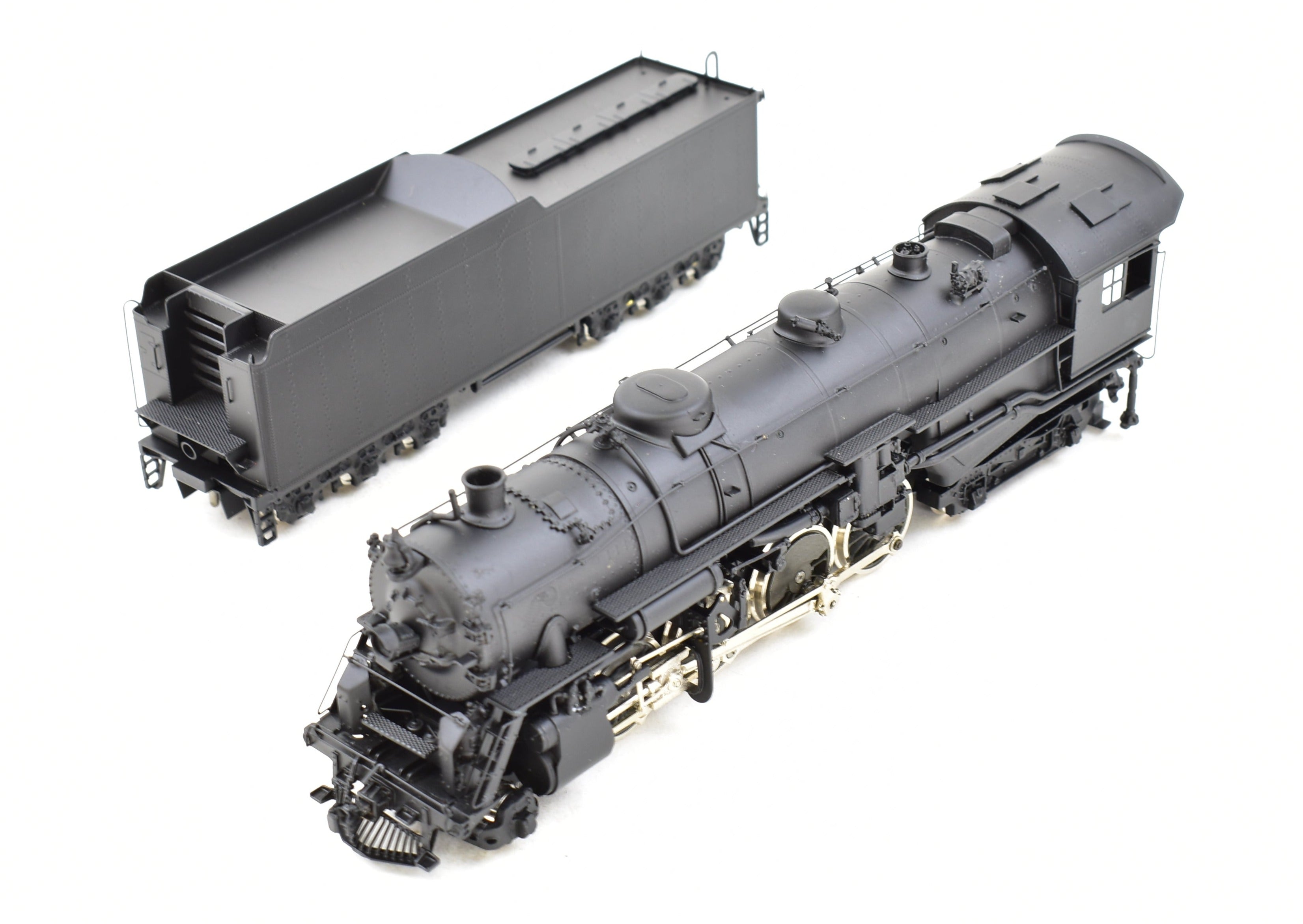 HO Scale Brass Model Train - Oriental Limited Erie Railroad S - 3 2 - 8 - 4 Locomotive with Spoked Drivers and FP Features