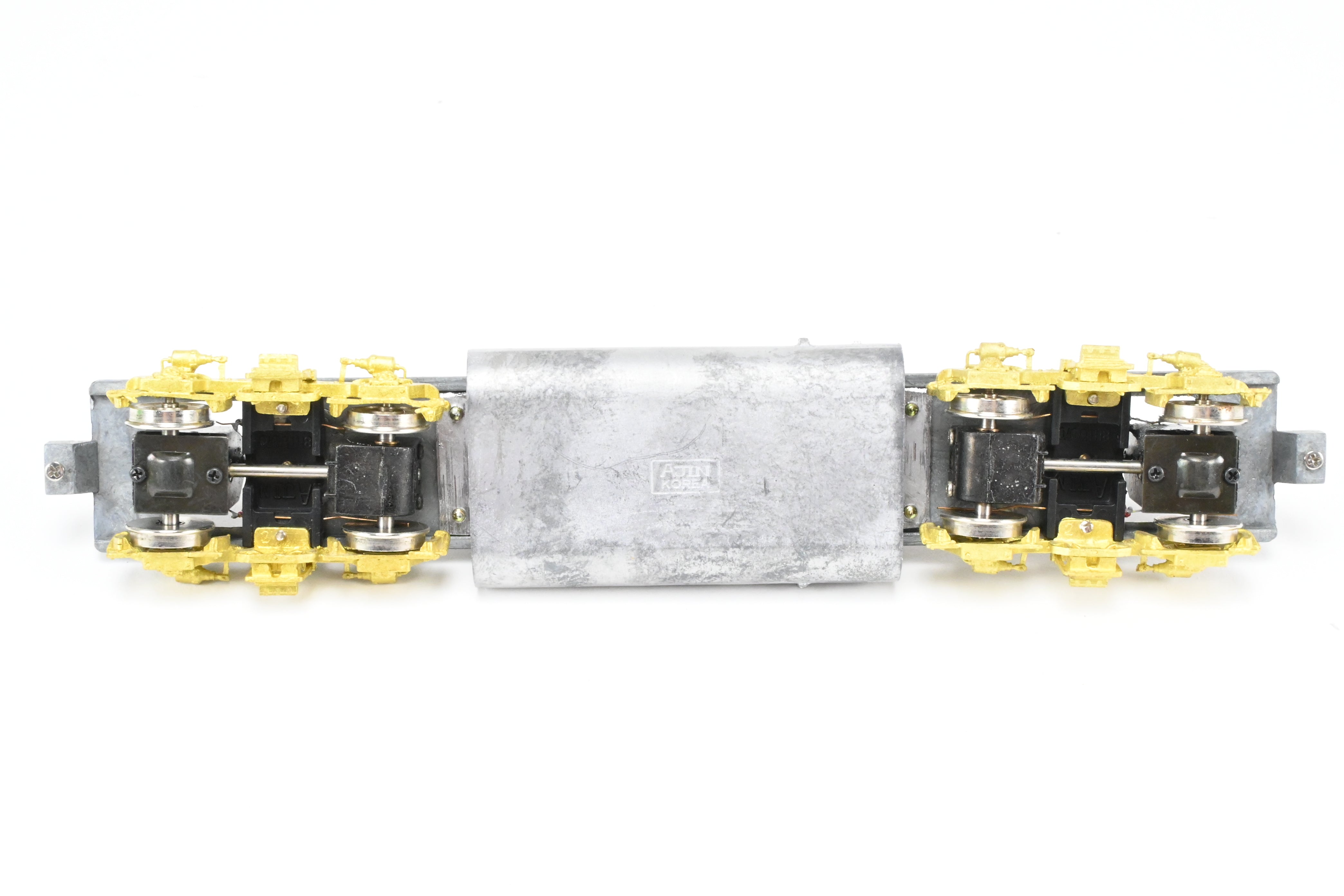HO Scale Brass Athearn EMD GP40 - 2 Model Train Drive Systems with Blomberg B Trucks and Large Fuel Tank from Overland Models Inc. for Various Roads