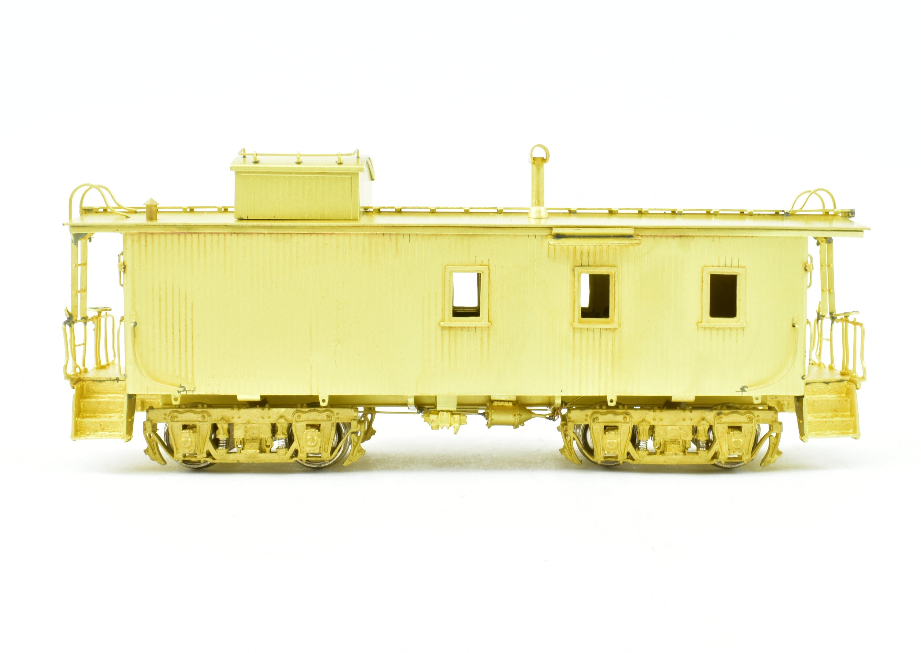 HO Brass OMI - C&NW Wood Caboose with Omitted Cupola Side Windows, Like New