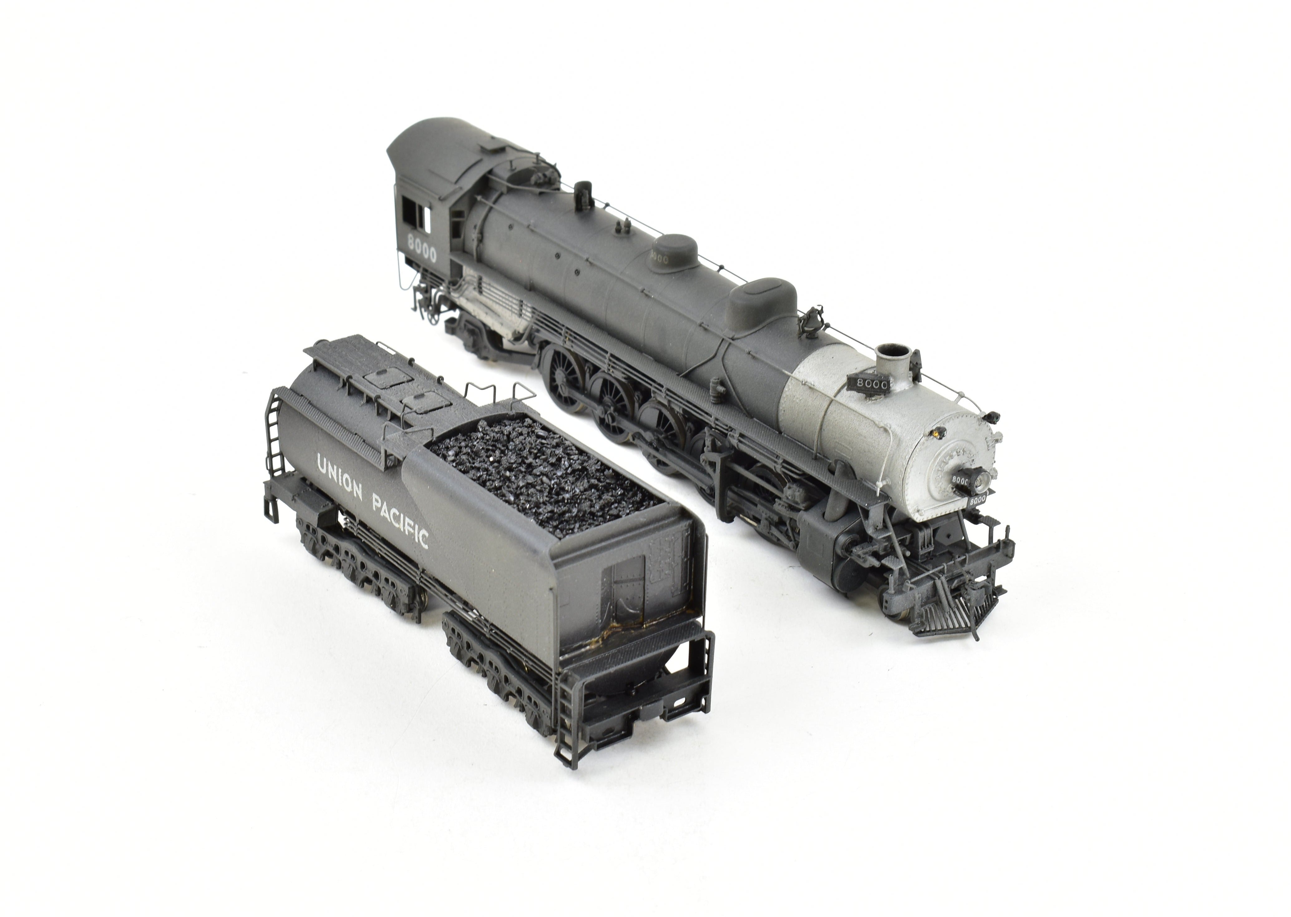 HO Scale Brass Model Train - Westside Model Co. Union Pacific 8000 Class 4 - 10 - 2 Custom Painted Locomotive No. 8000