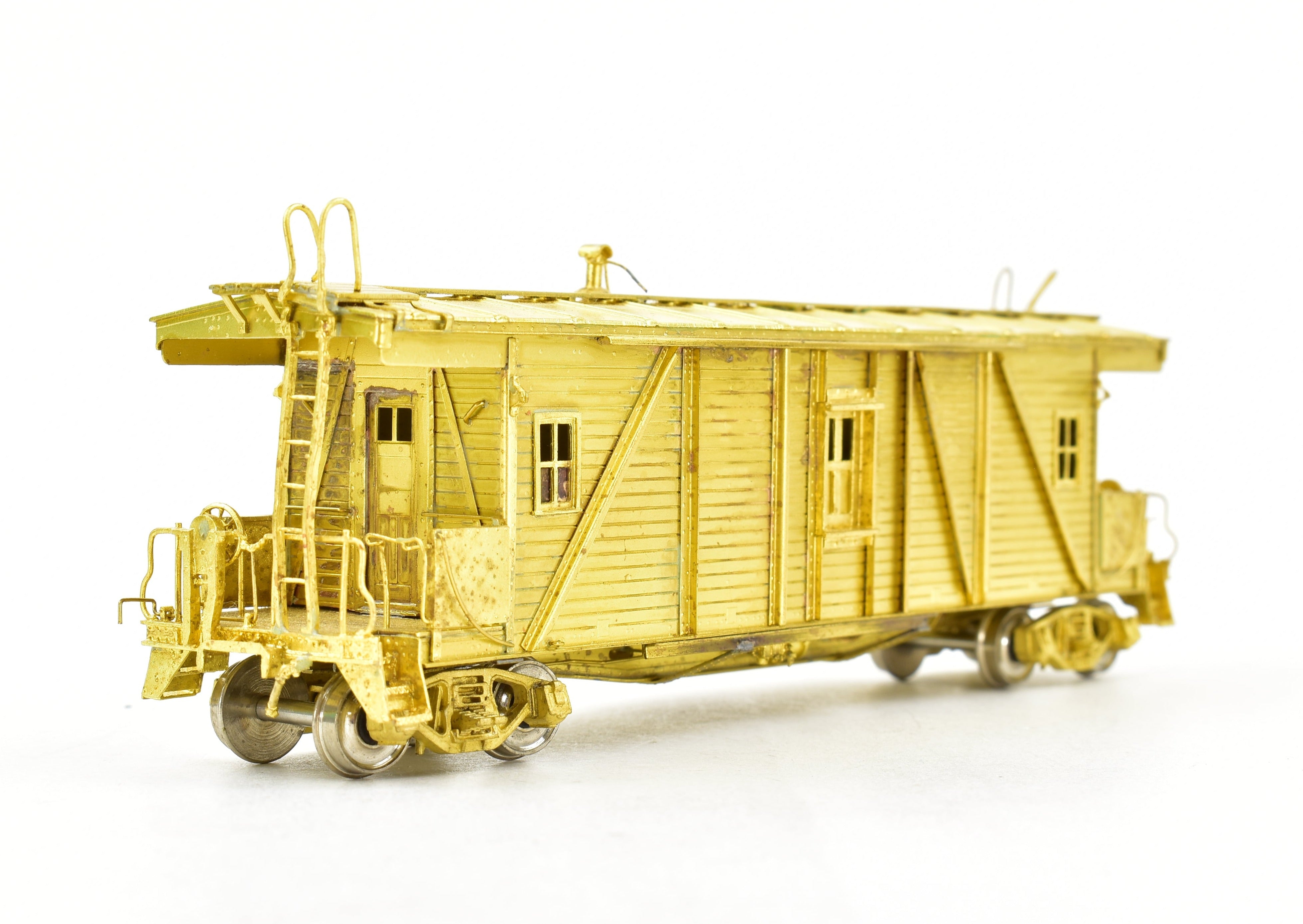 HO Scale Brass OMI - Overland Models, Inc. Illinois Central OSB Outside Braced Wood Caboose Model