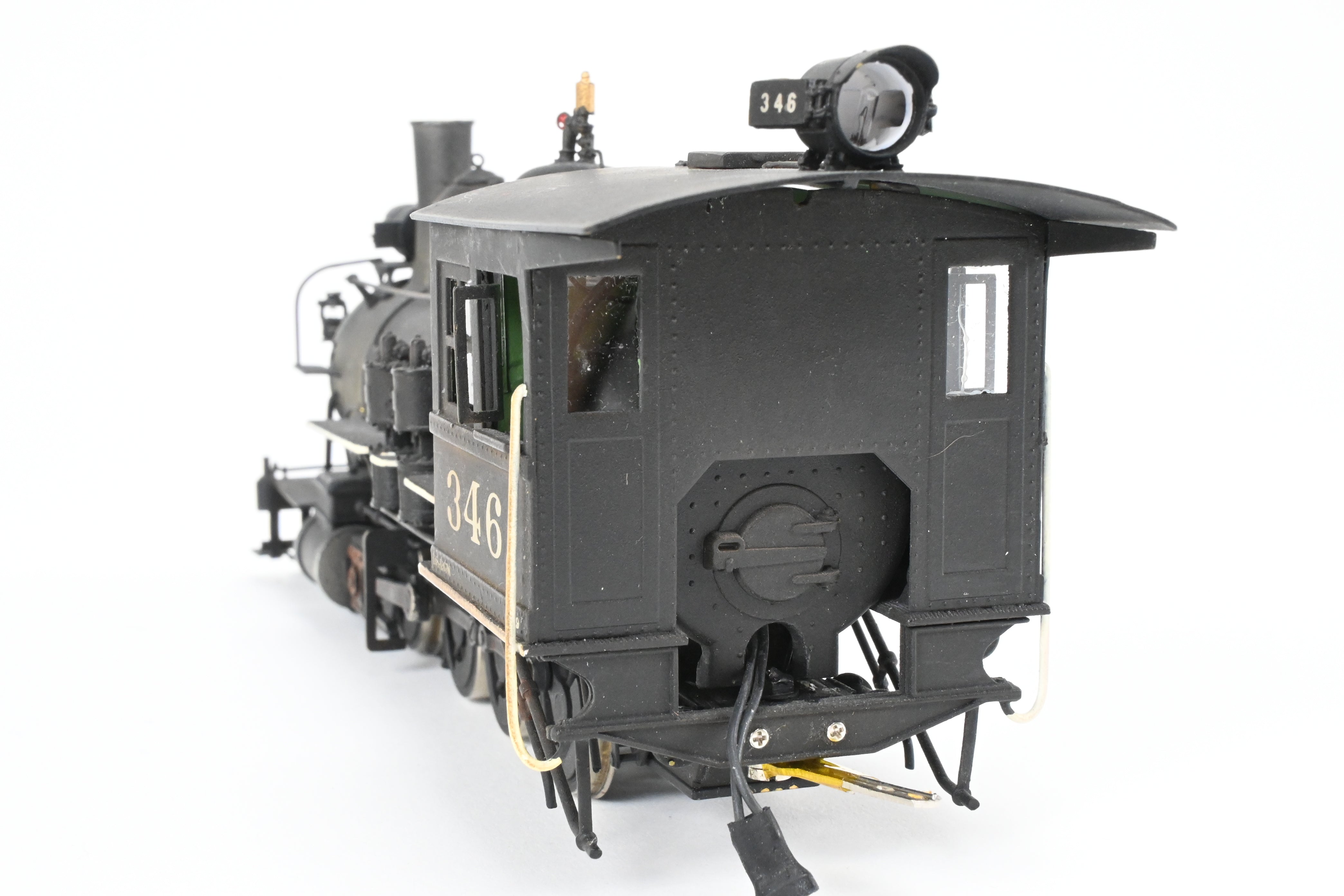 On3 Scale Brass Model Train - Balboa Scale Models' Exclusive Custom Denver & Rio Grande C-19 2-8-0 CP Locomotive with Correct Tender for Montezuma Lumber Co. #346, Featuring Added Details and SoundTraxx Tsunami DCC/Sound System