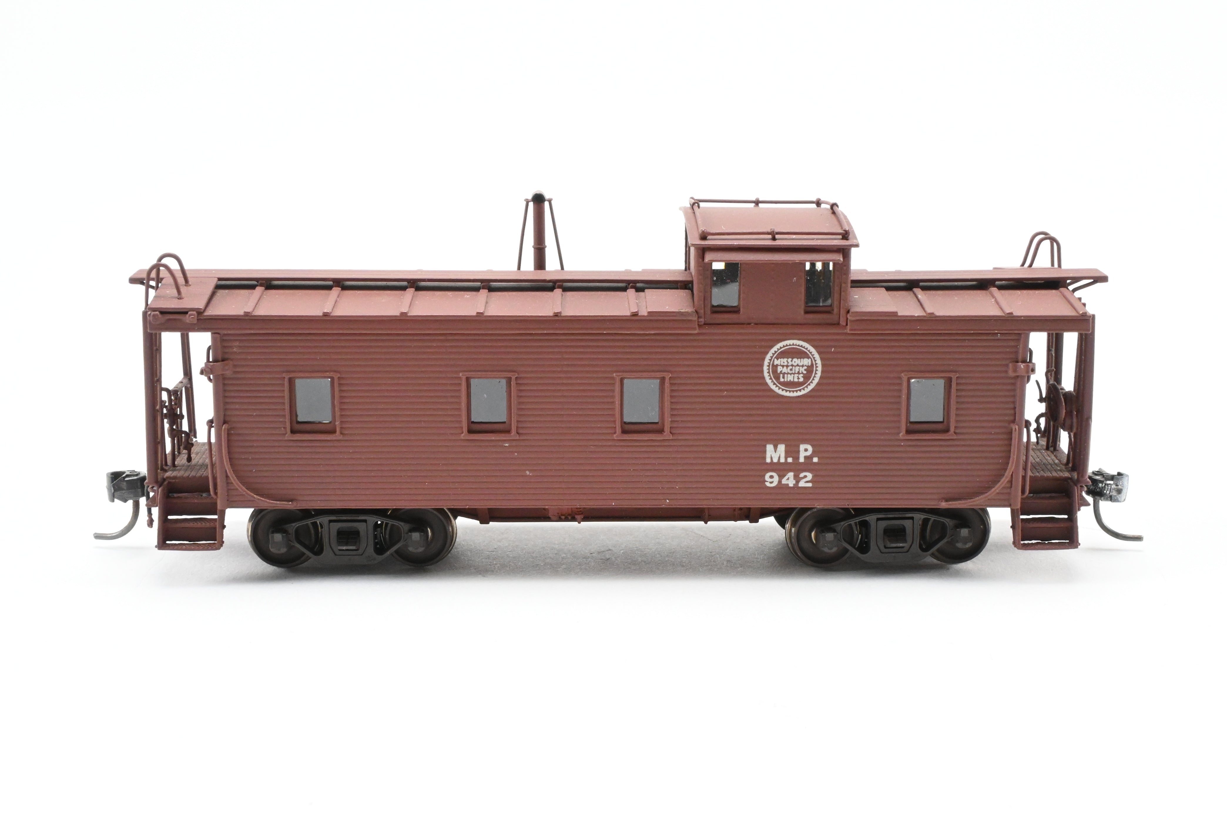 HO Scale Brass Hallmark Models Missouri Pacific Standard Wood Caboose, Pro-Painted Series No. 942