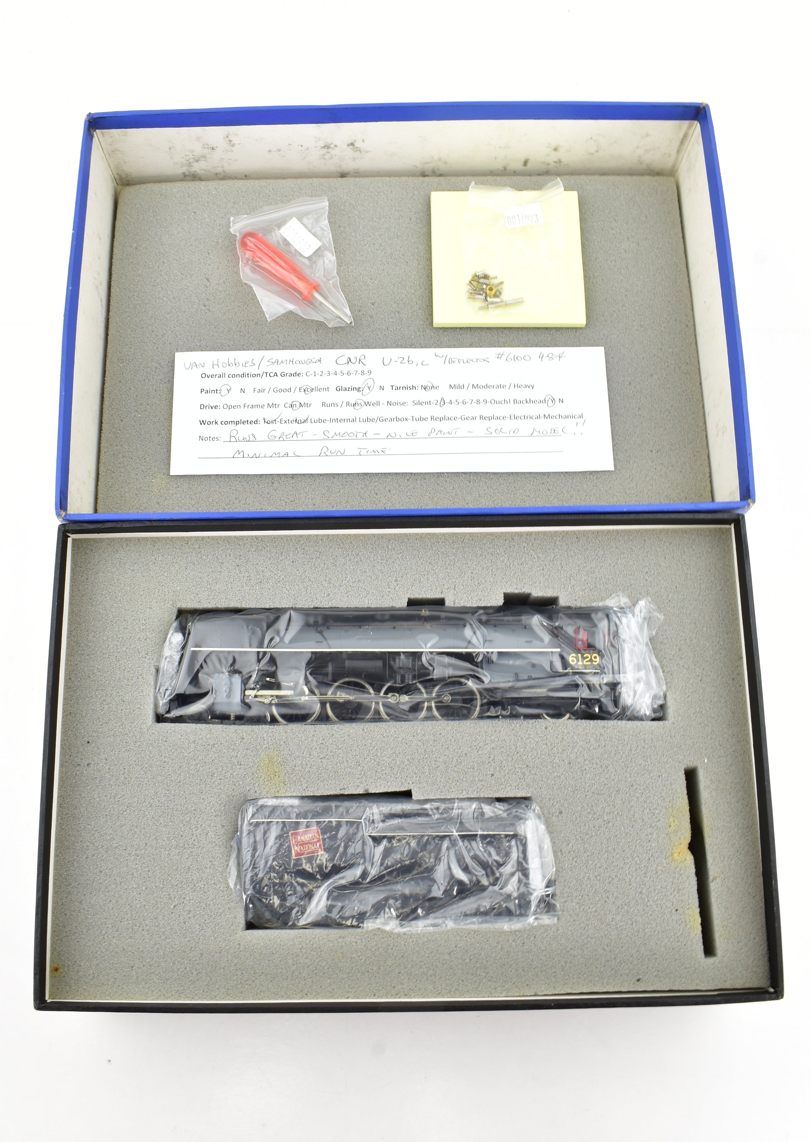 HO Scale Brass Van Hobbies CNR U-2b,c 4-8-4 Pro-Painted Locomotive #6129