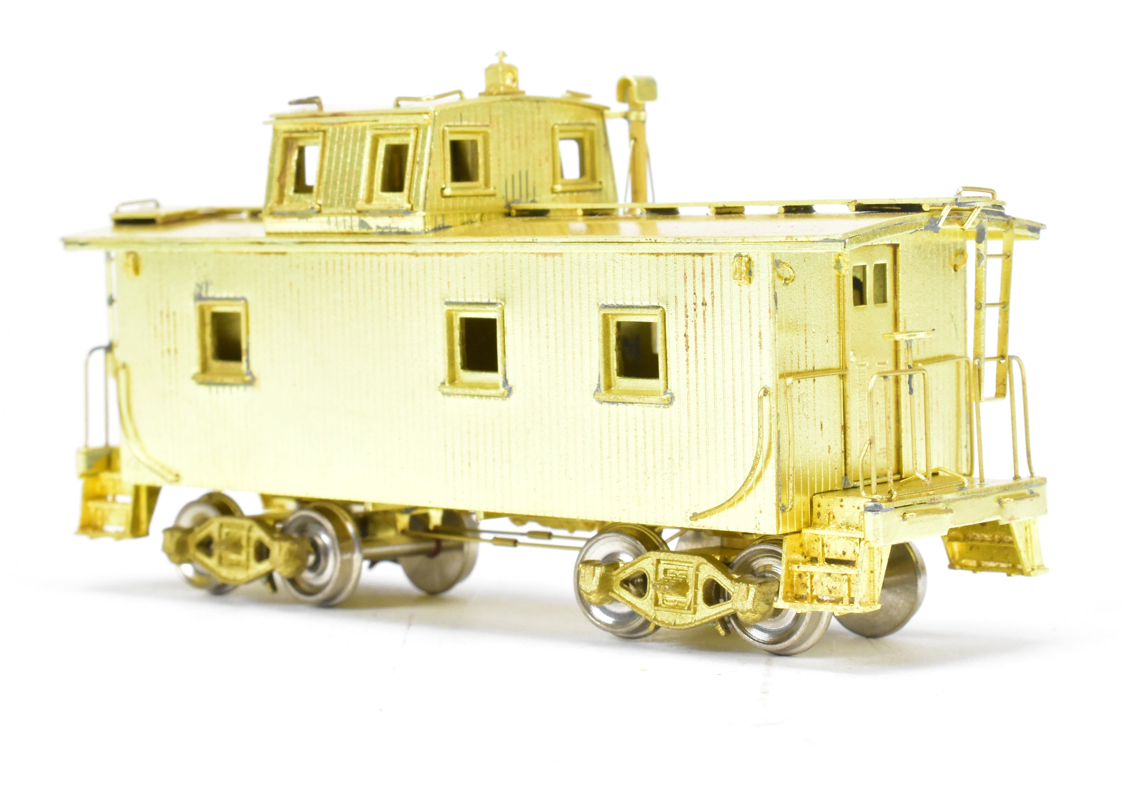 HO Scale Brass Construction Alco Models New York Central (NYC) 24-Foot Offset Cupola Wood Caboose Model