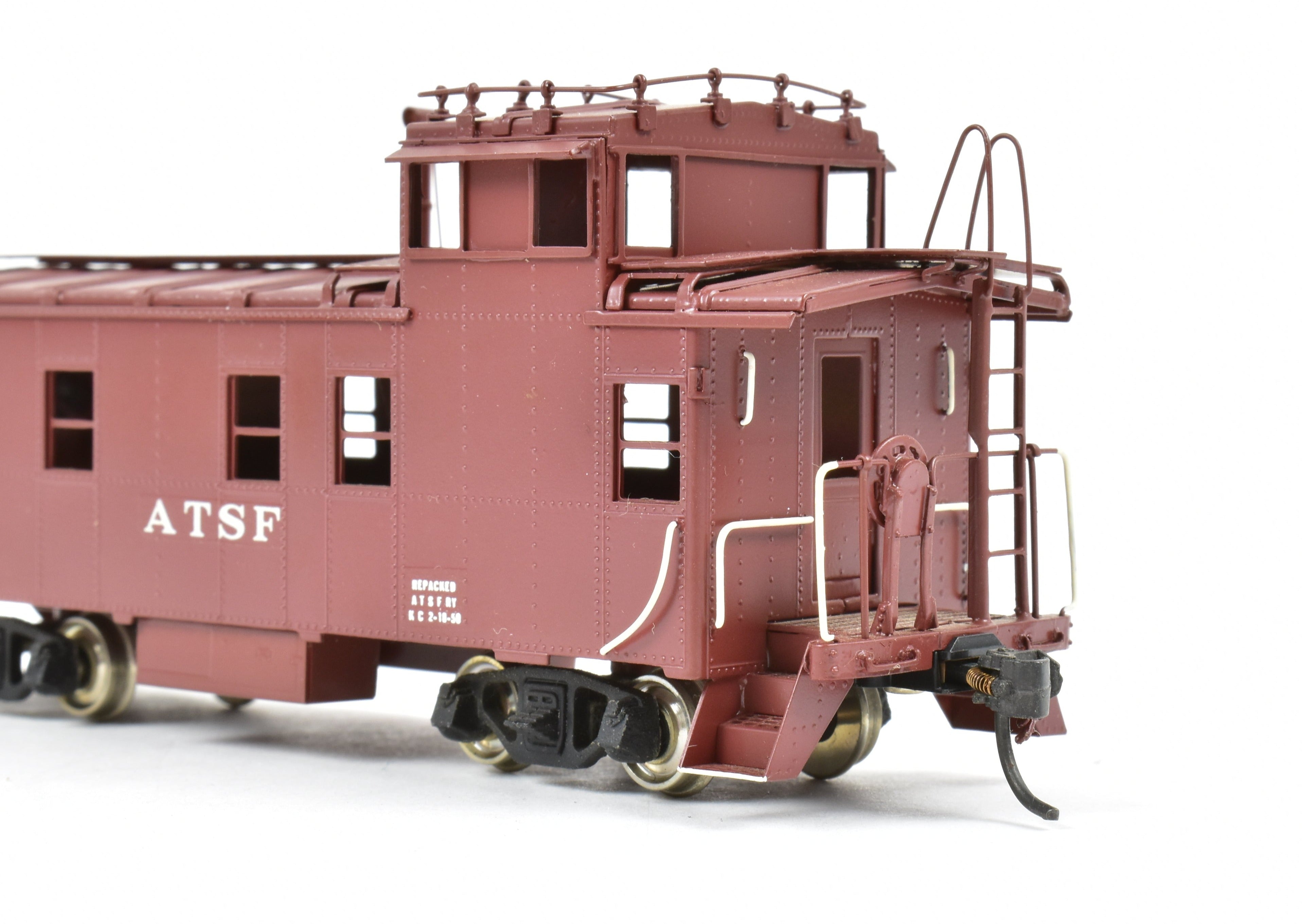 HO Brass Oriental Limited ATSF Santa Fe Custom Painted Peaked Roof Caboose