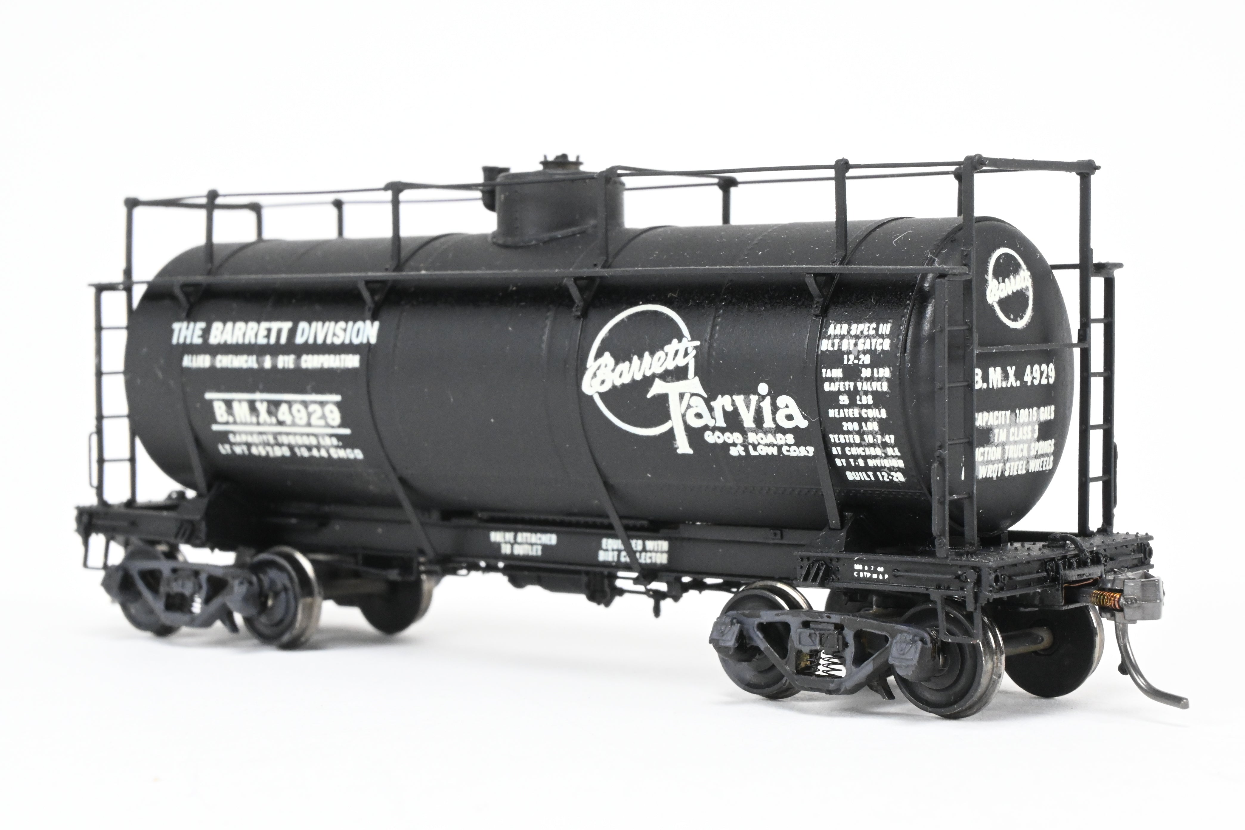 HO Brass NWSL - Northwest Short Line Logging Tank Car Custom-Painted for Barrett Tarvia