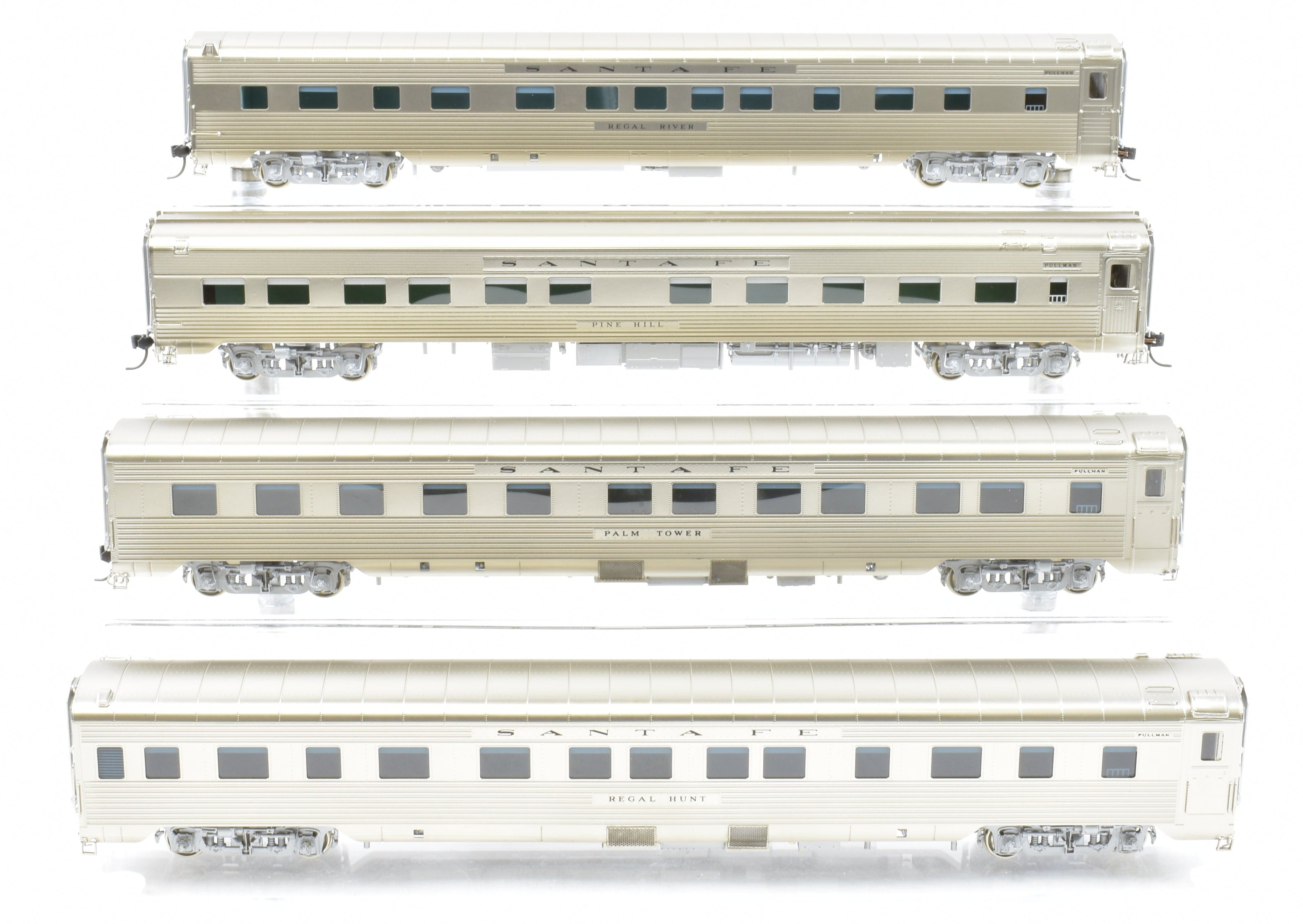 1951 ATSF Santa Fe Super Chief 4-Car Set by Challenger Imports HO Brass