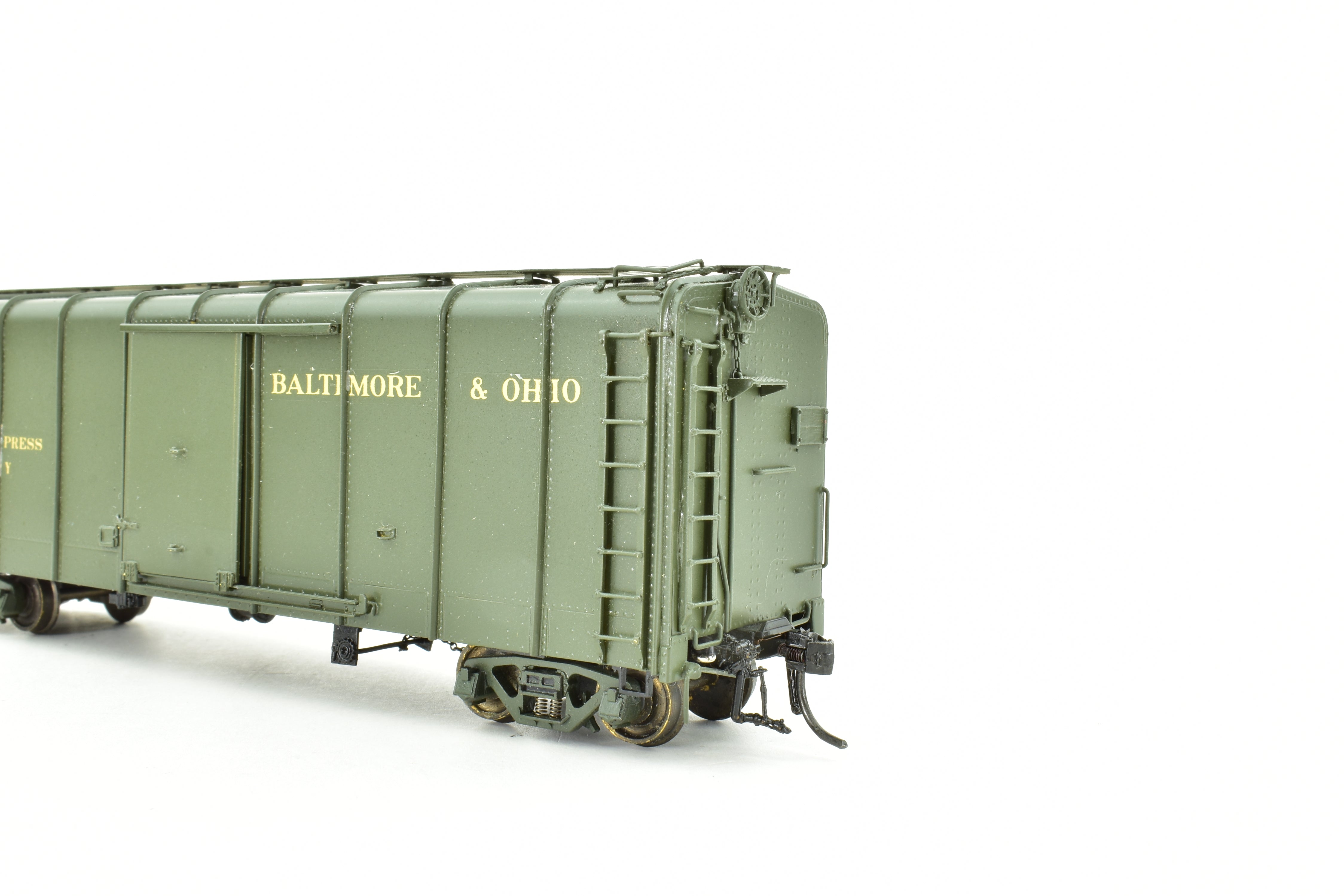 HO Scale Brass Precision Scale Co. Baltimore & Ohio C-16 Express Boxcar Model from 1991, No Original Box Included