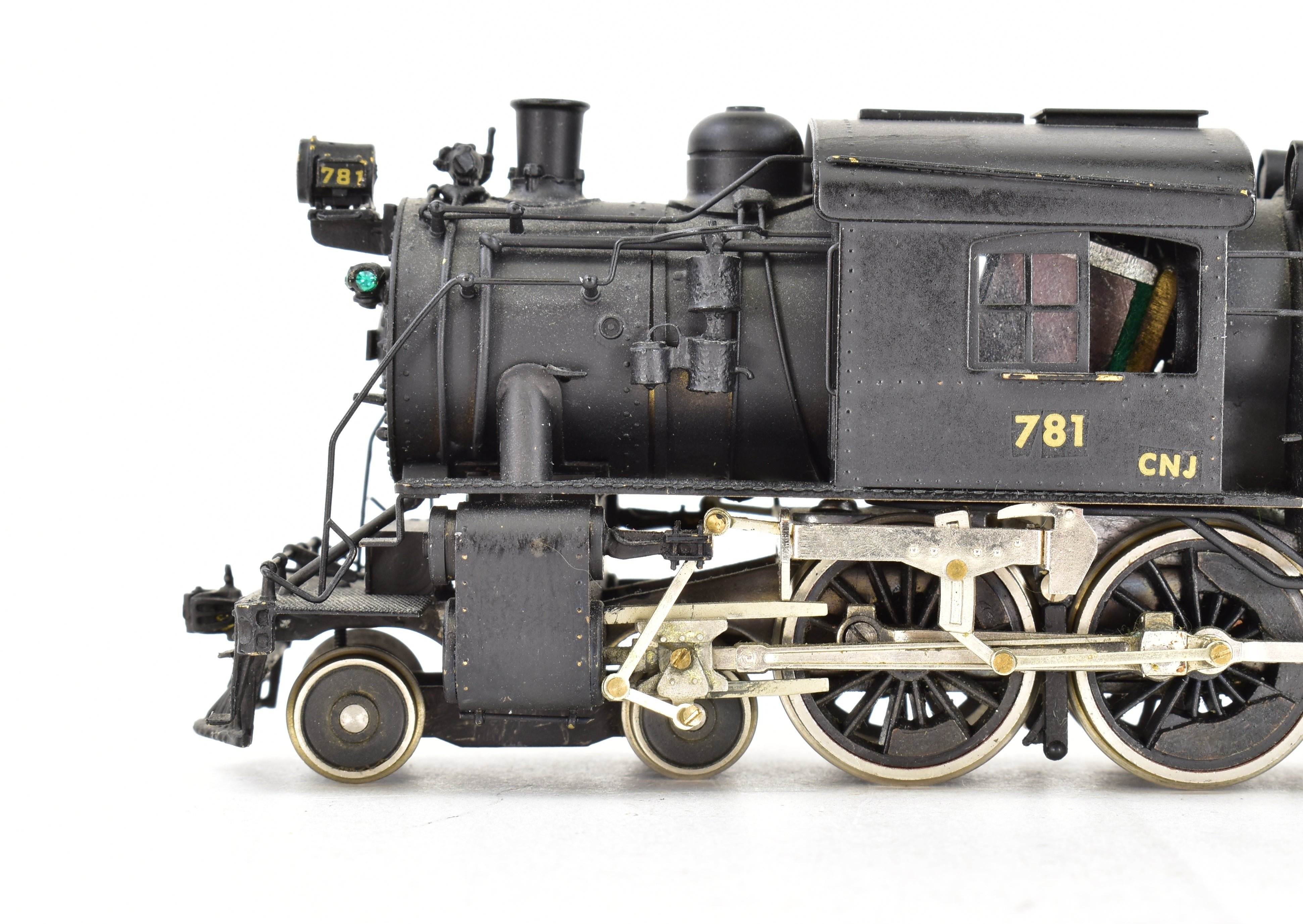 Custom Painted HO Brass Red Ball 4-6-0 Camelback Model of Central Railroad Of New Jersey