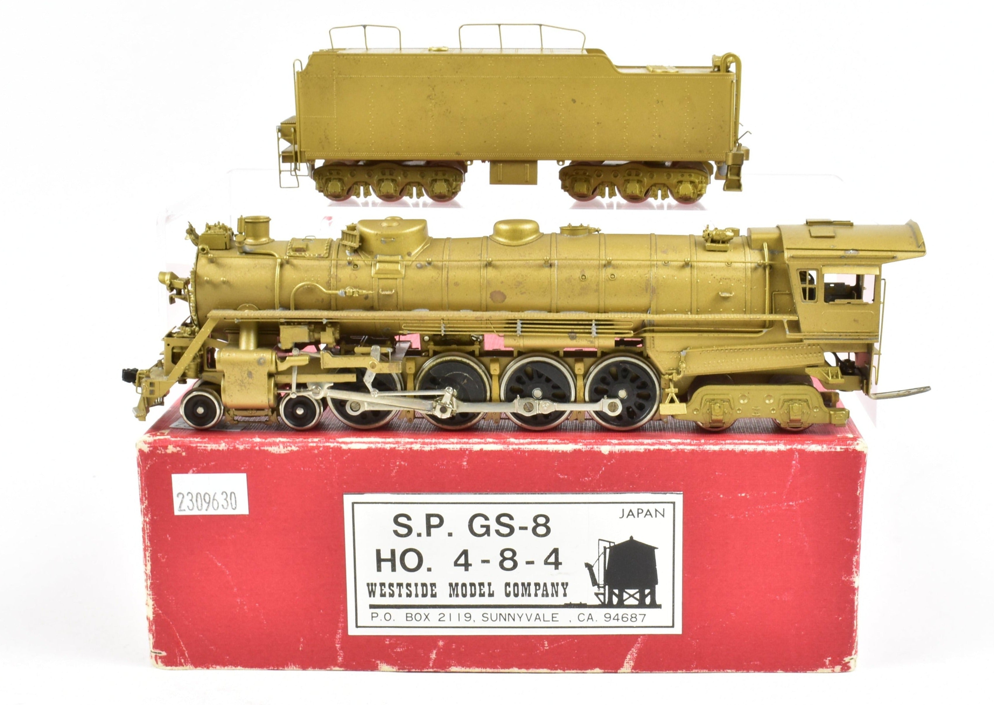HO Scale Brass Westside Model Co. Southern Pacific GS - 8 4 - 8 - 4 Locomotive