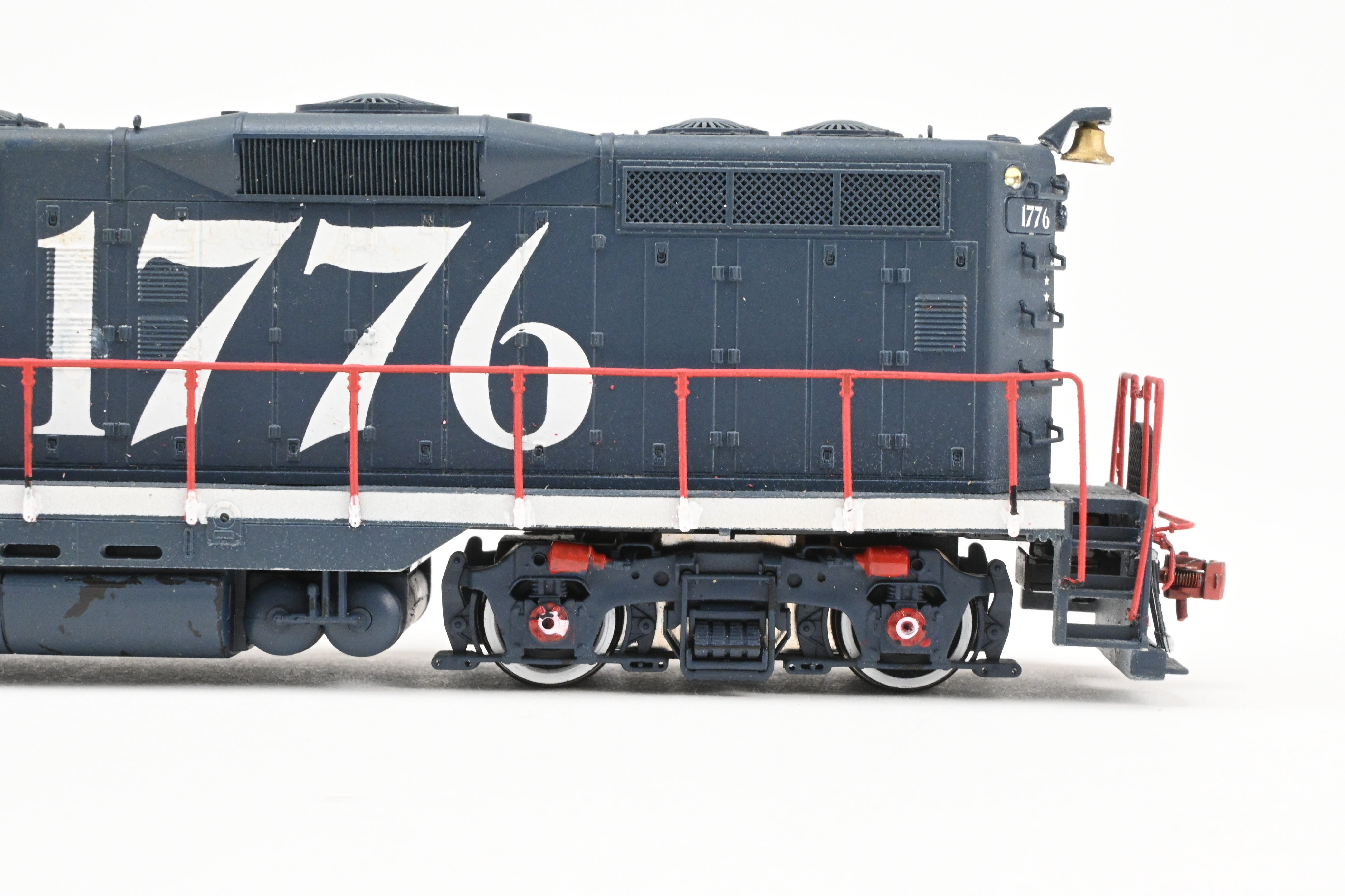 HO Scale Life-Like Proto 2000 EMD GP9 Locomotive Custom Painted in Central Vermont or Grand Trunk Western Bi - Centennial Scheme #1776 with Tsunami DCC and Sound Function