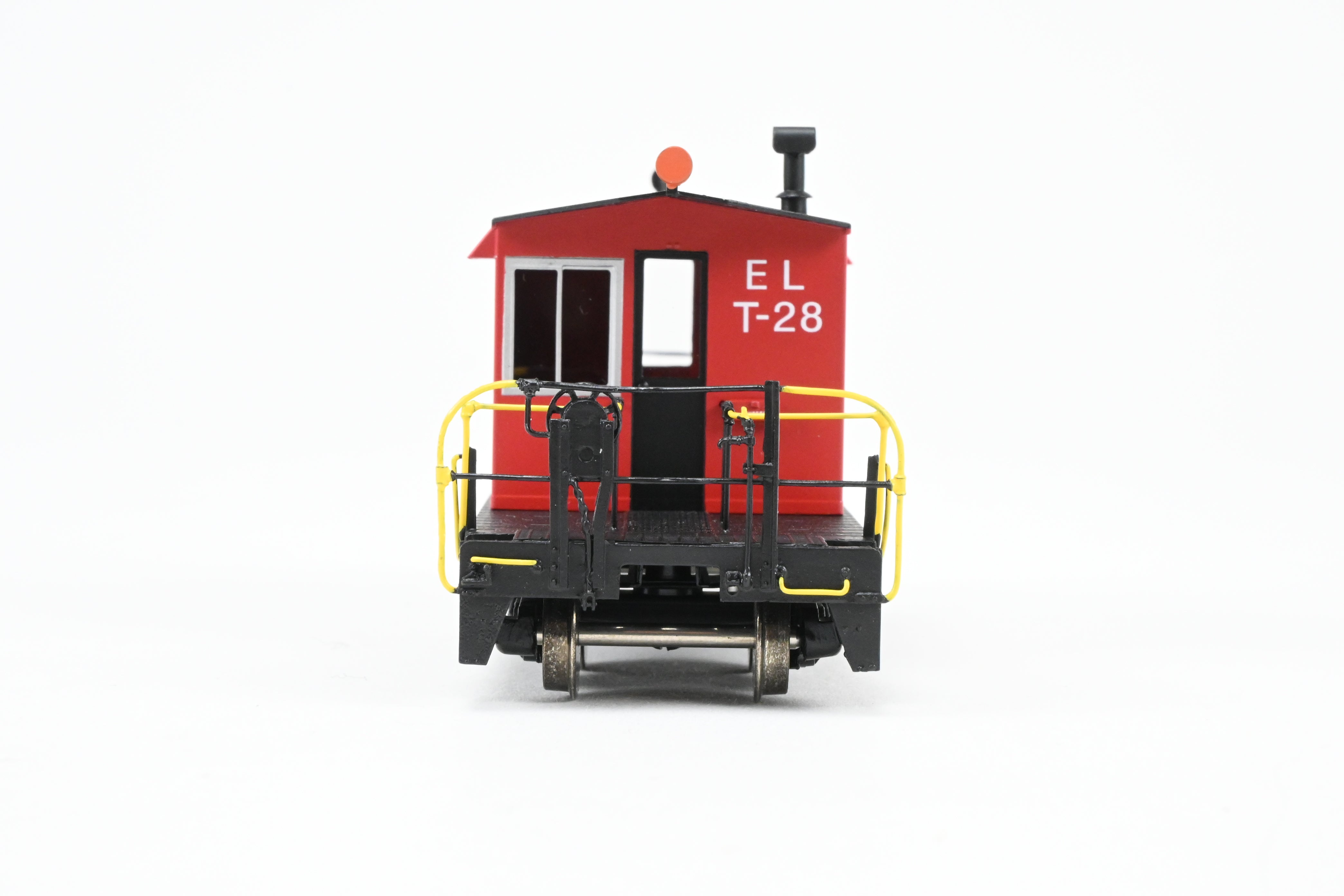 HO Scale Brass OMI - Overland Models, Inc. EL - Erie Lackawanna Transfer Caboose Factory - Painted and Numbered T - 28 for Model Trains