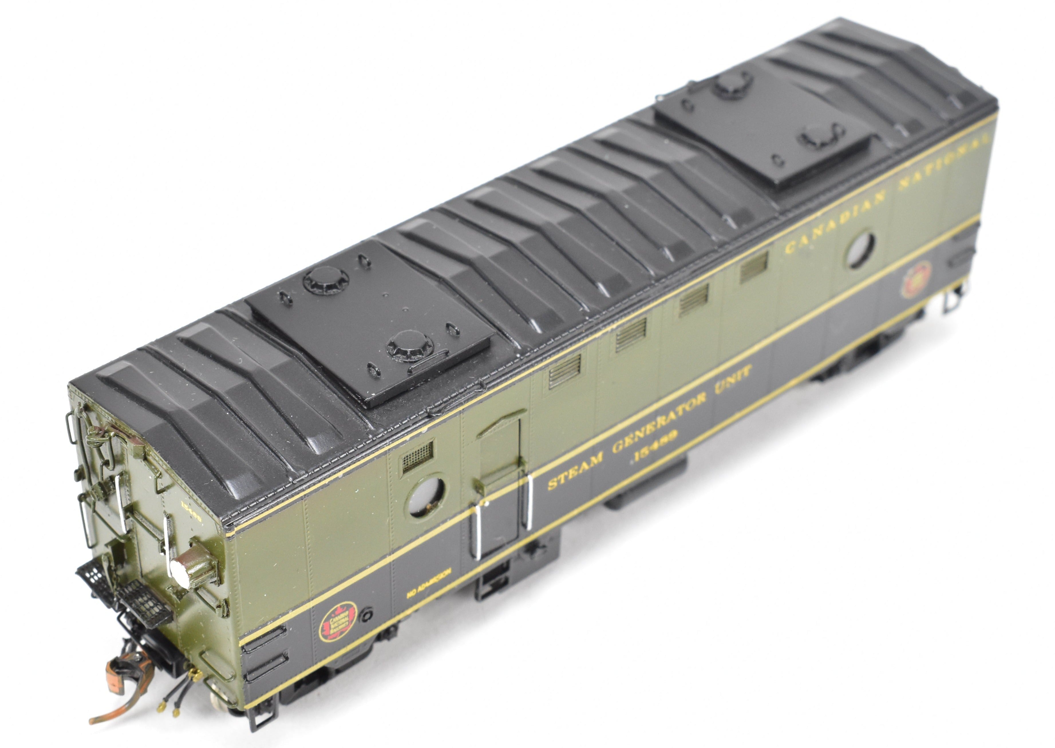 HO Scale Brass Steam Heater Car Model - Custom Painted for Canadian National Railway (CNR) by Overland Models, Inc., Numbered 15489
