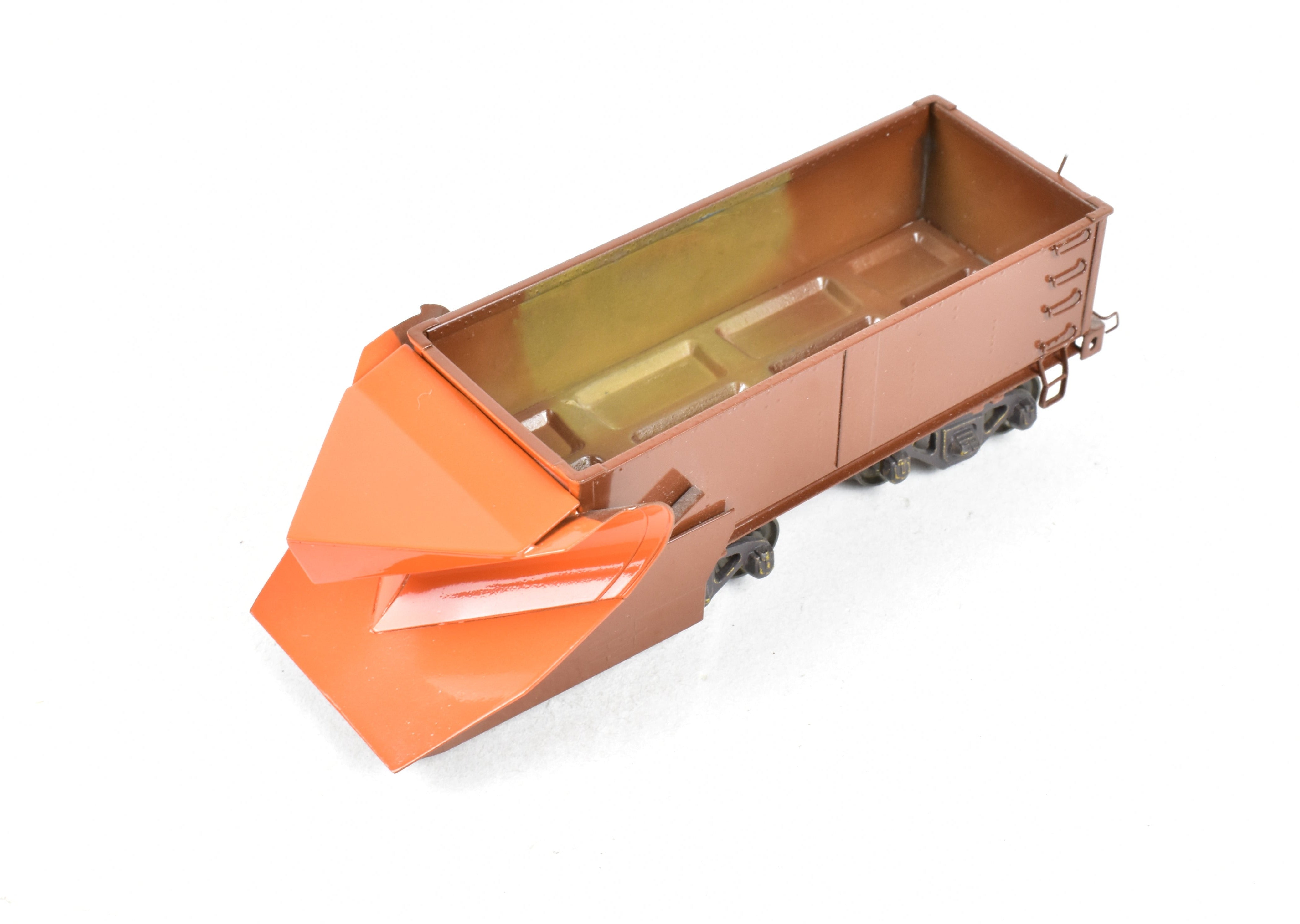 HO Scale Brass Hallmark Models Custom - Painted Missouri Pacific Snow Plow Model