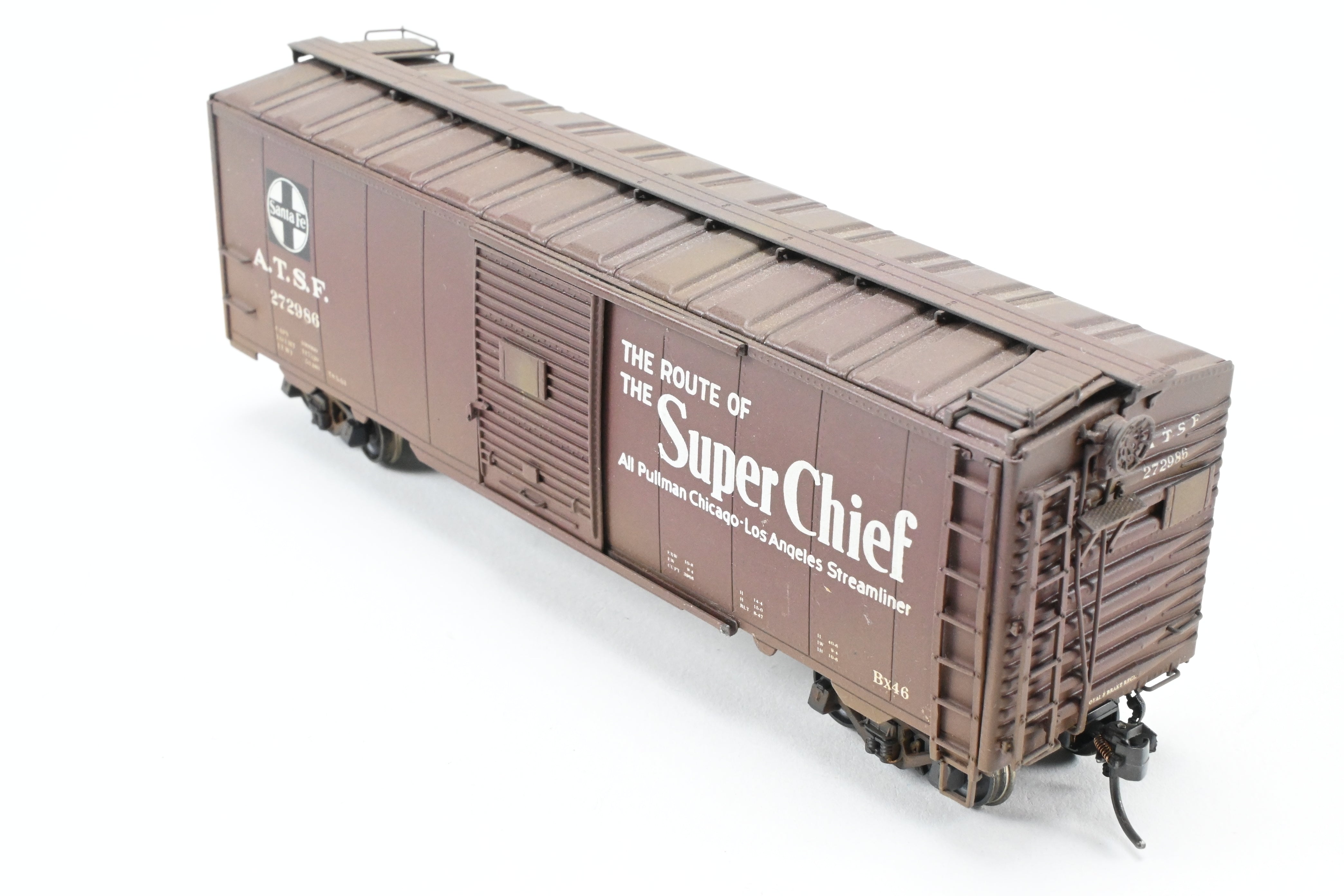 HO Brass Precision Scale Co. ATSF Santa Fe 1937 40' Single Door Boxcar No. 272986
