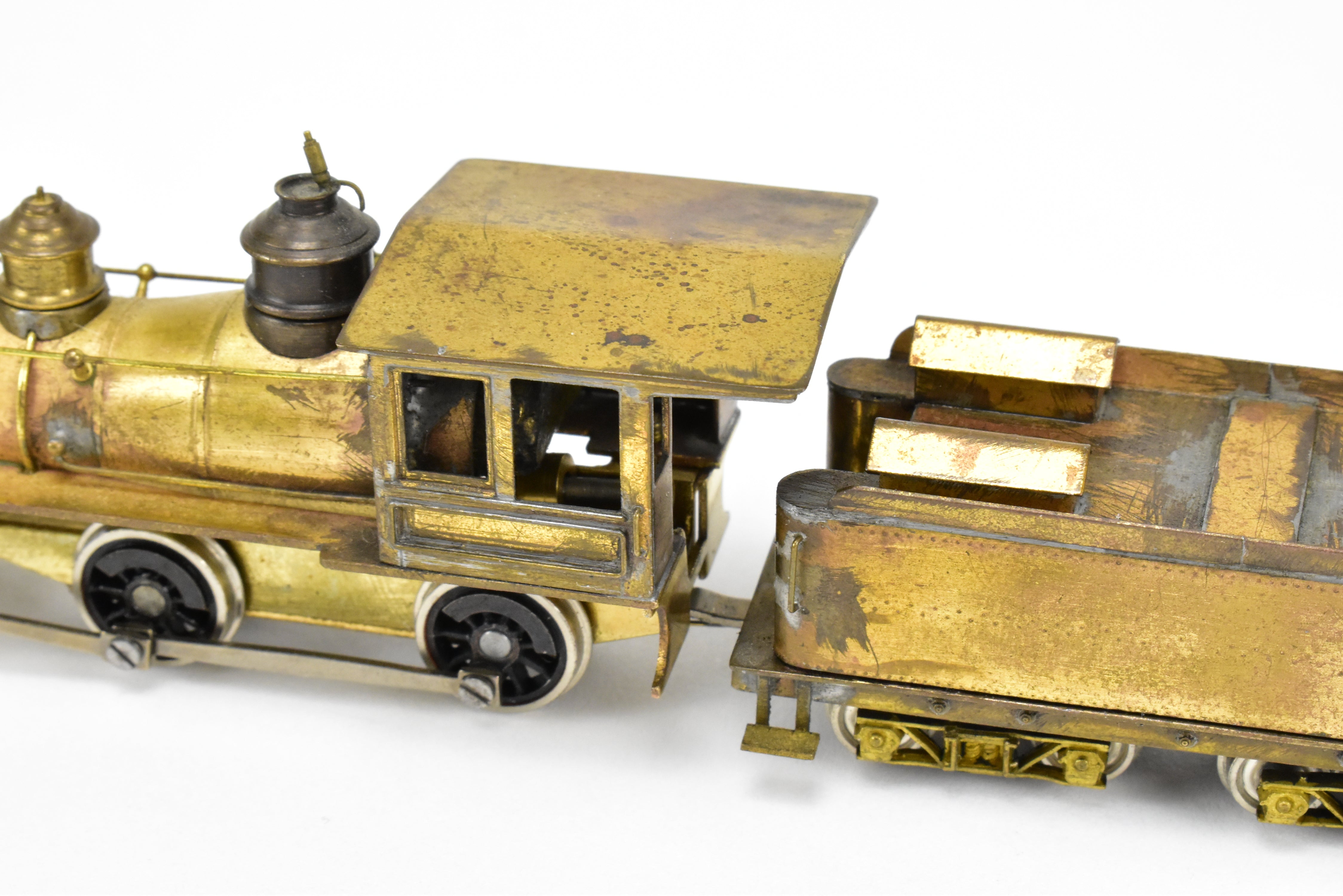 HOn3 Scale Brass American 4-4-0 Steam Locomotive by Far East Distributors (FED) Circa 1880 with Modified Details