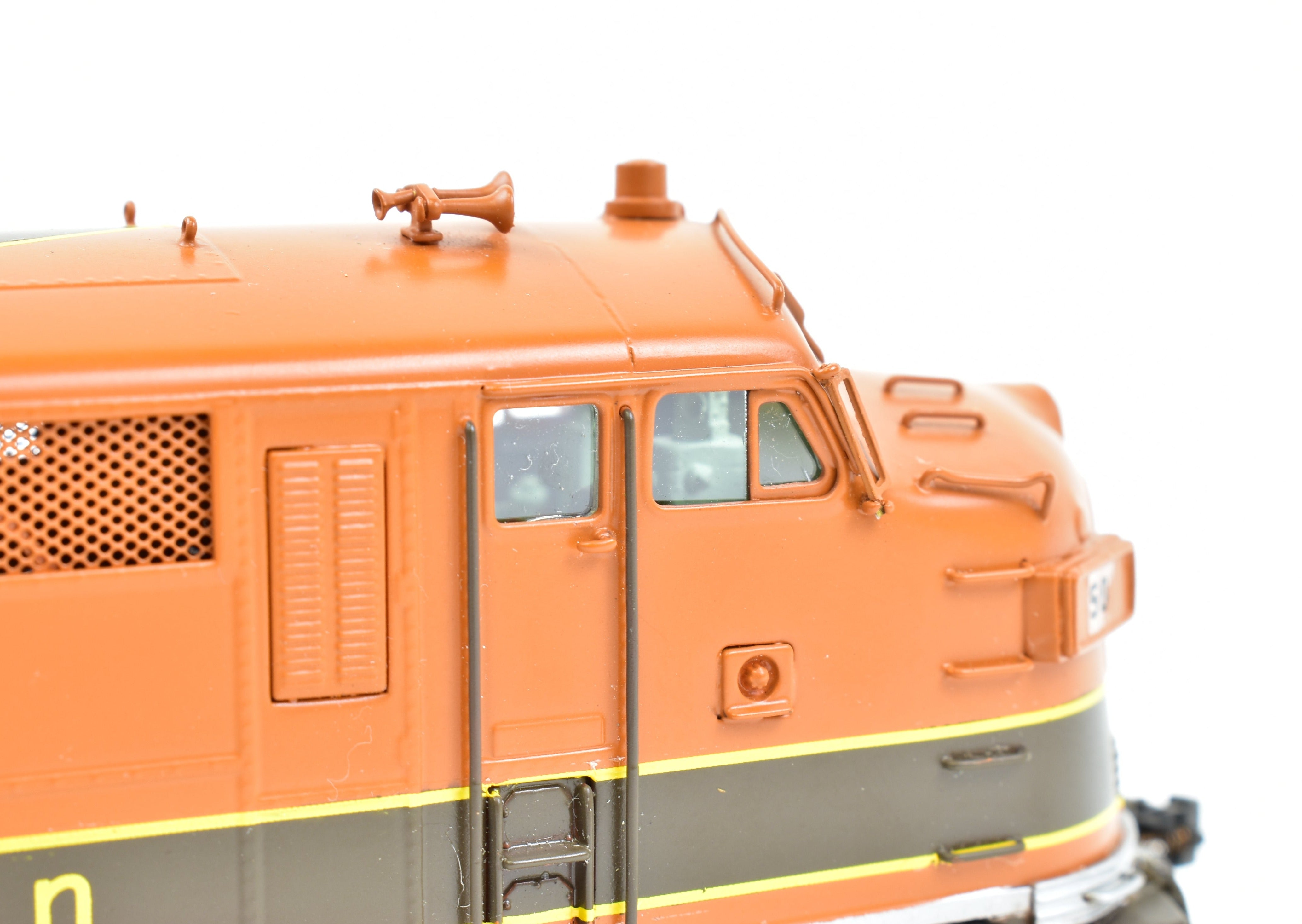 HO Scale Brass Model Train - Oriental Limited GN - Great Northern EMD E7A 2000 HP Standard Factory Painted Locomotive #504