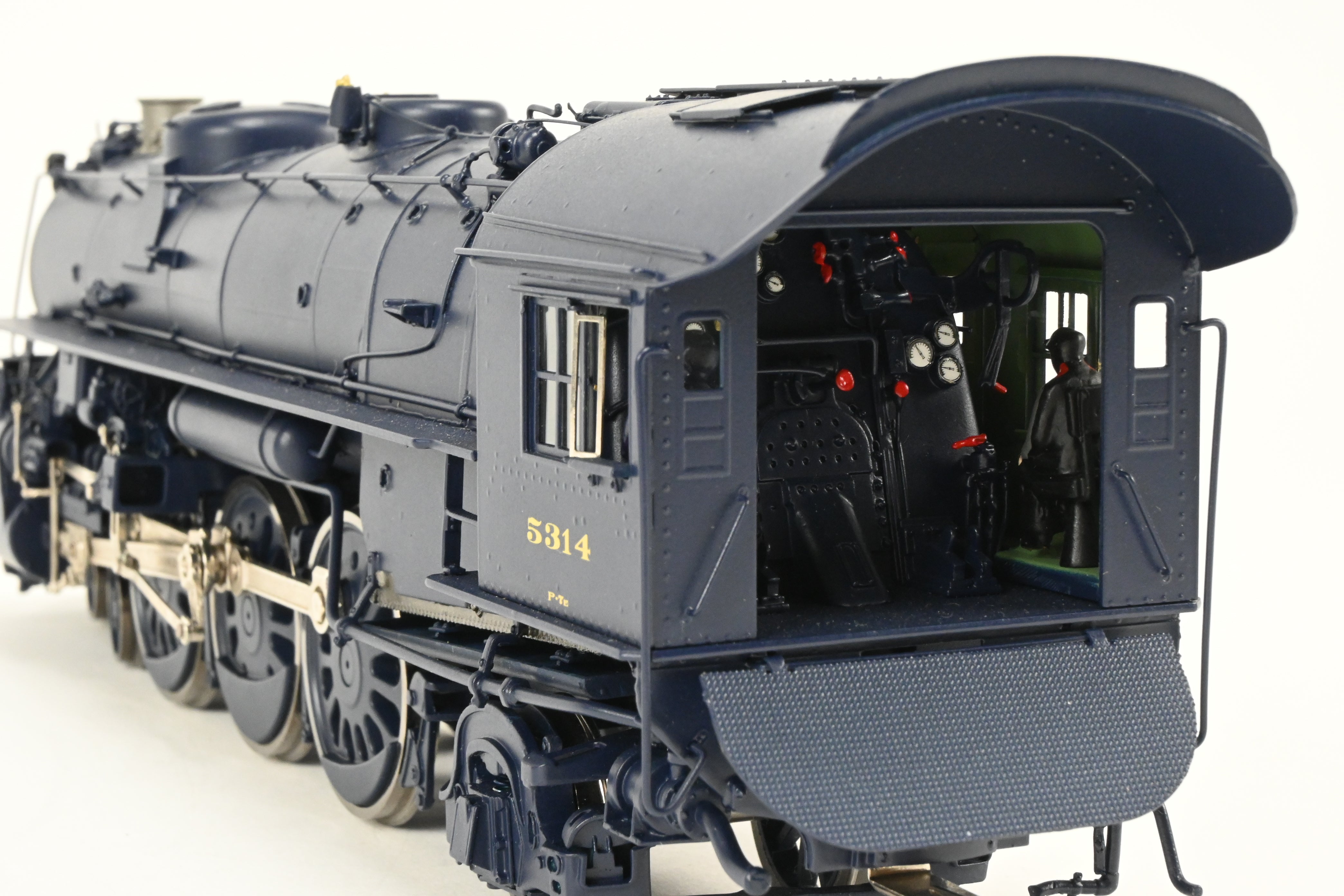 O Scale Brass Model Train - Sunset Models Third Rail B&O - Baltimore and Ohio P-7e 4-6-2 FP Locomotive in B&O Blue #5314, 2-Rail Version with Some Minor Issues