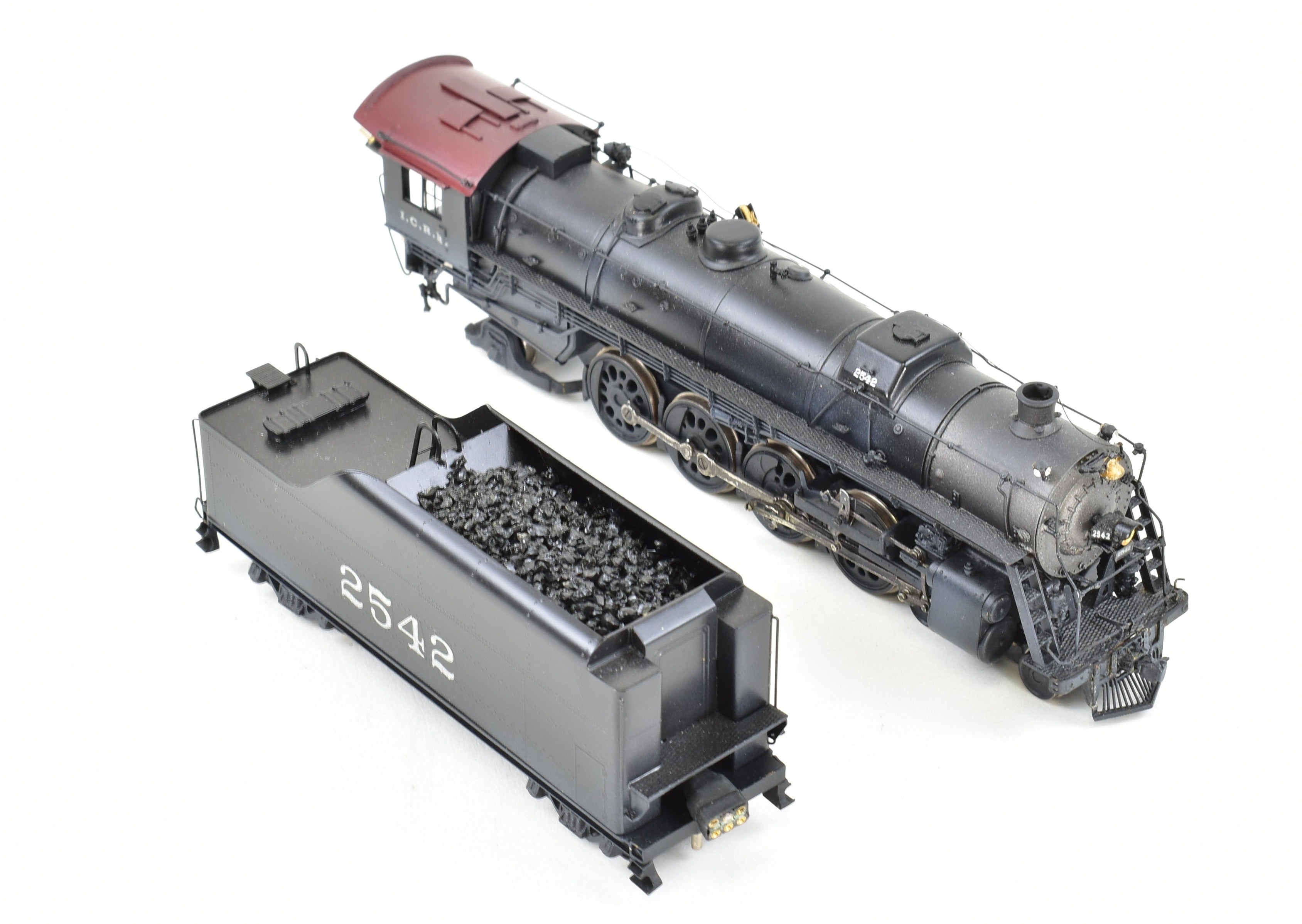 HO Brass Hallmark Illinois Central 4-8-2 with New NWSL Gearbox, DCC & Sound