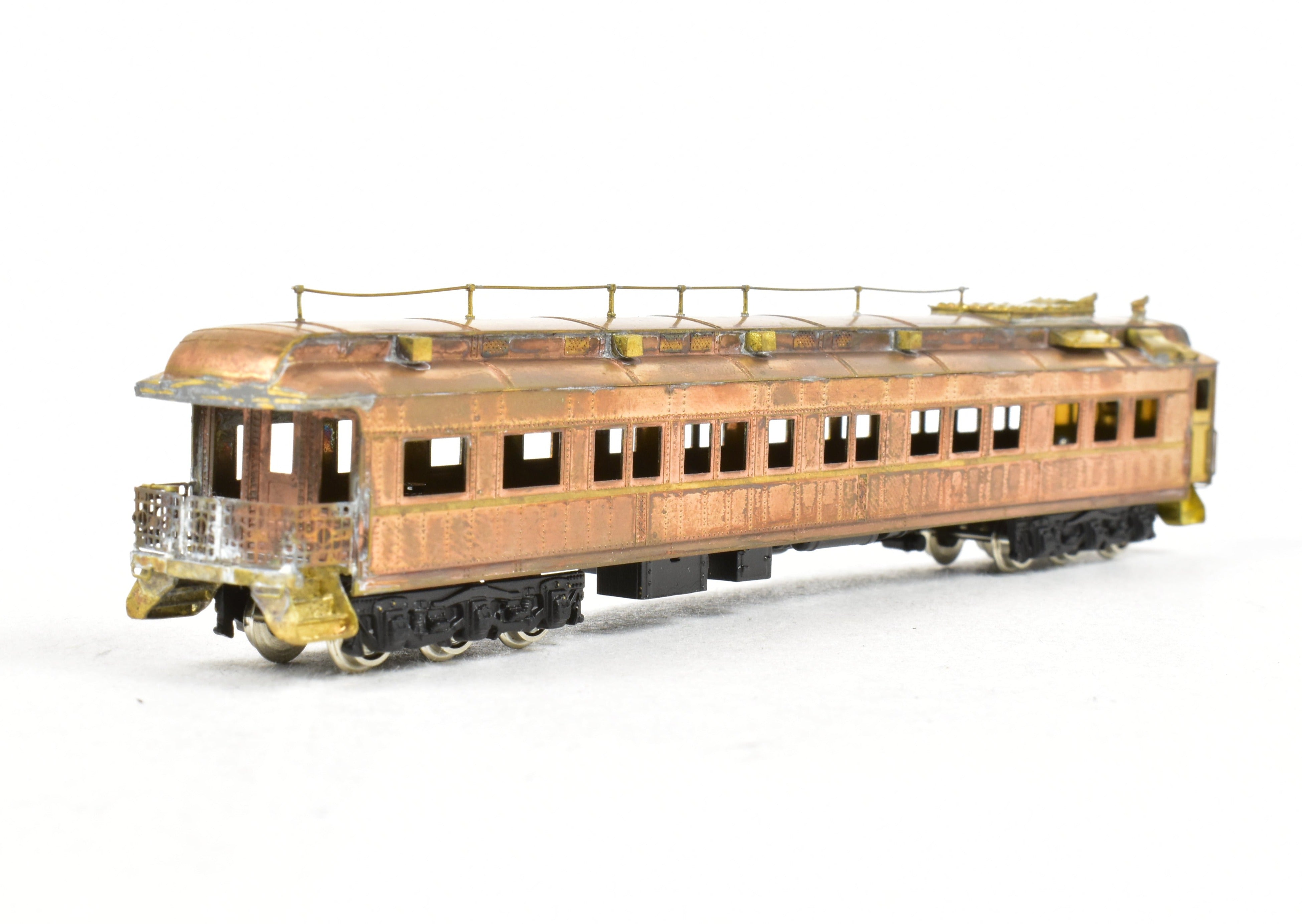 N Scale Brass ATSF - Santa Fe Heavyweight Business Car #9/10, AS-IS Condition