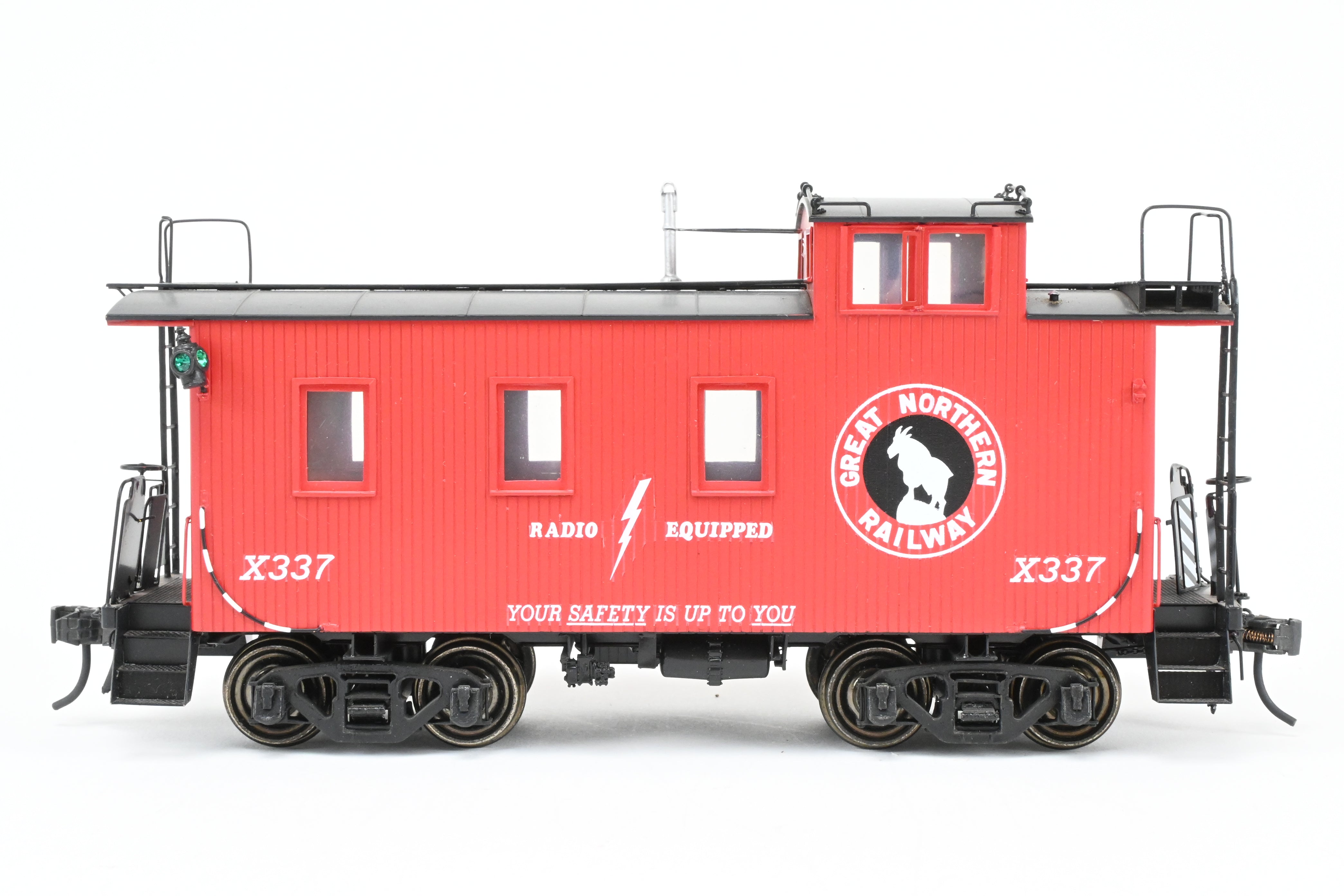 Collectible Great Northern Wood Caboose FP #X337 Collectors Edition Model by Beaver Creek Model Co. in Brass