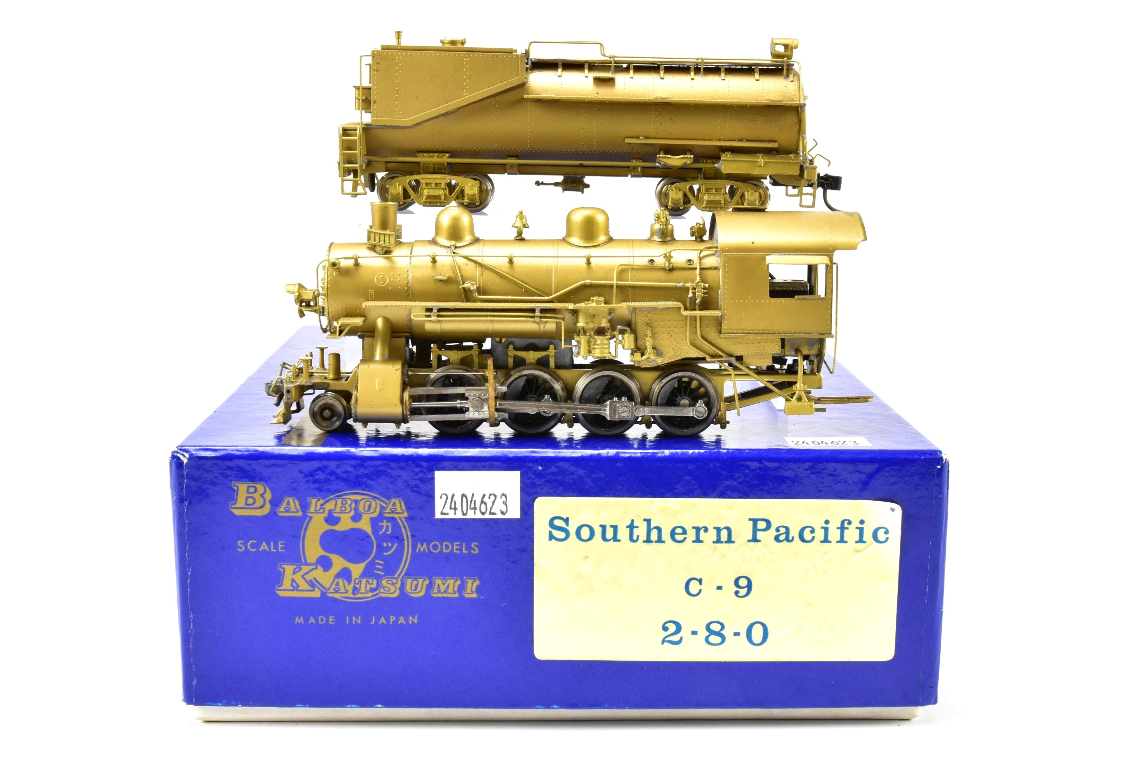 HO Scale Brass Balboa Southern Pacific C - 9 2 - 8 - 0 Steam Locomotive Model