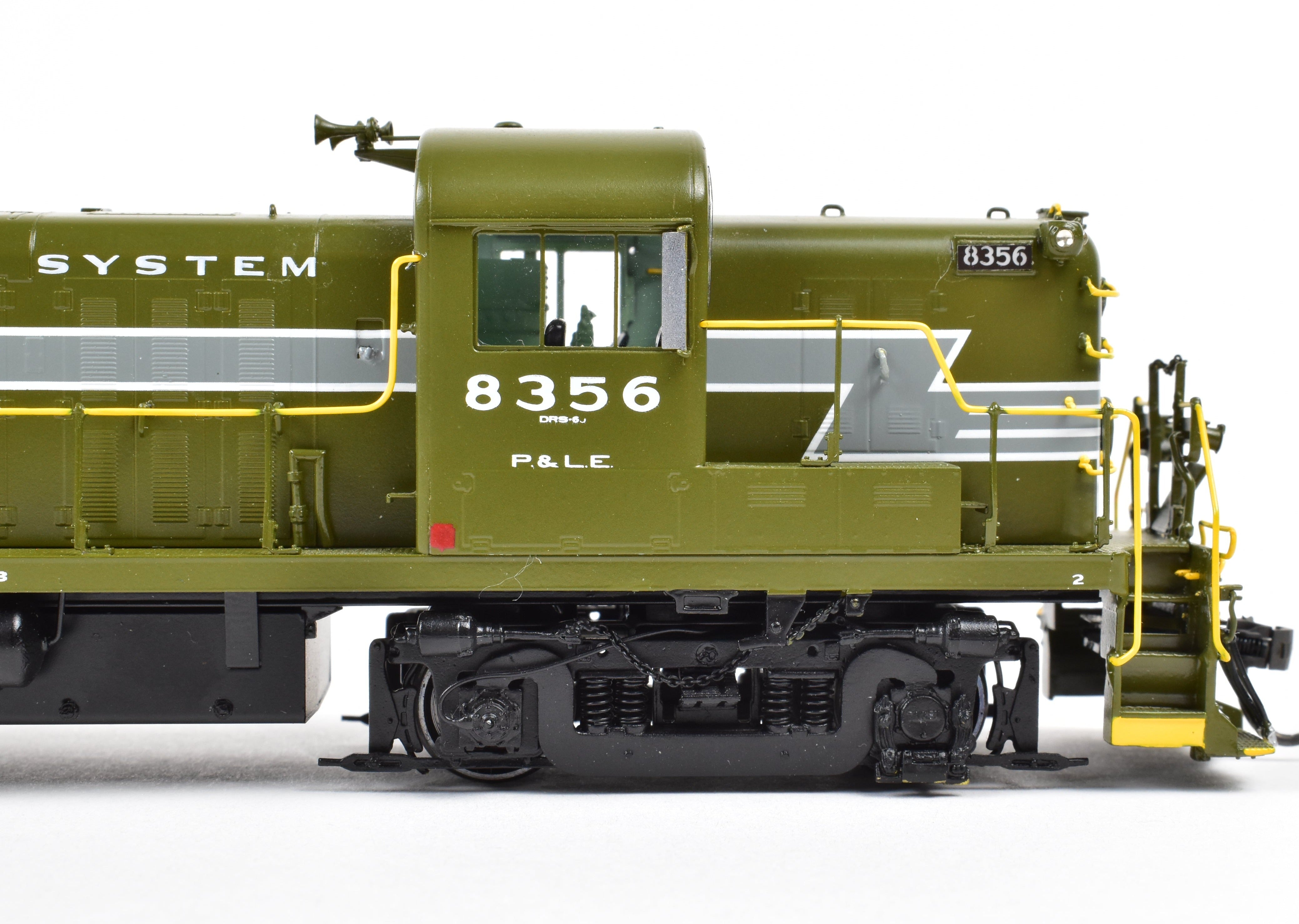HO Scale Brass OMI P&LE RS-3 #8356 Olive Green DCC-Equipped Model