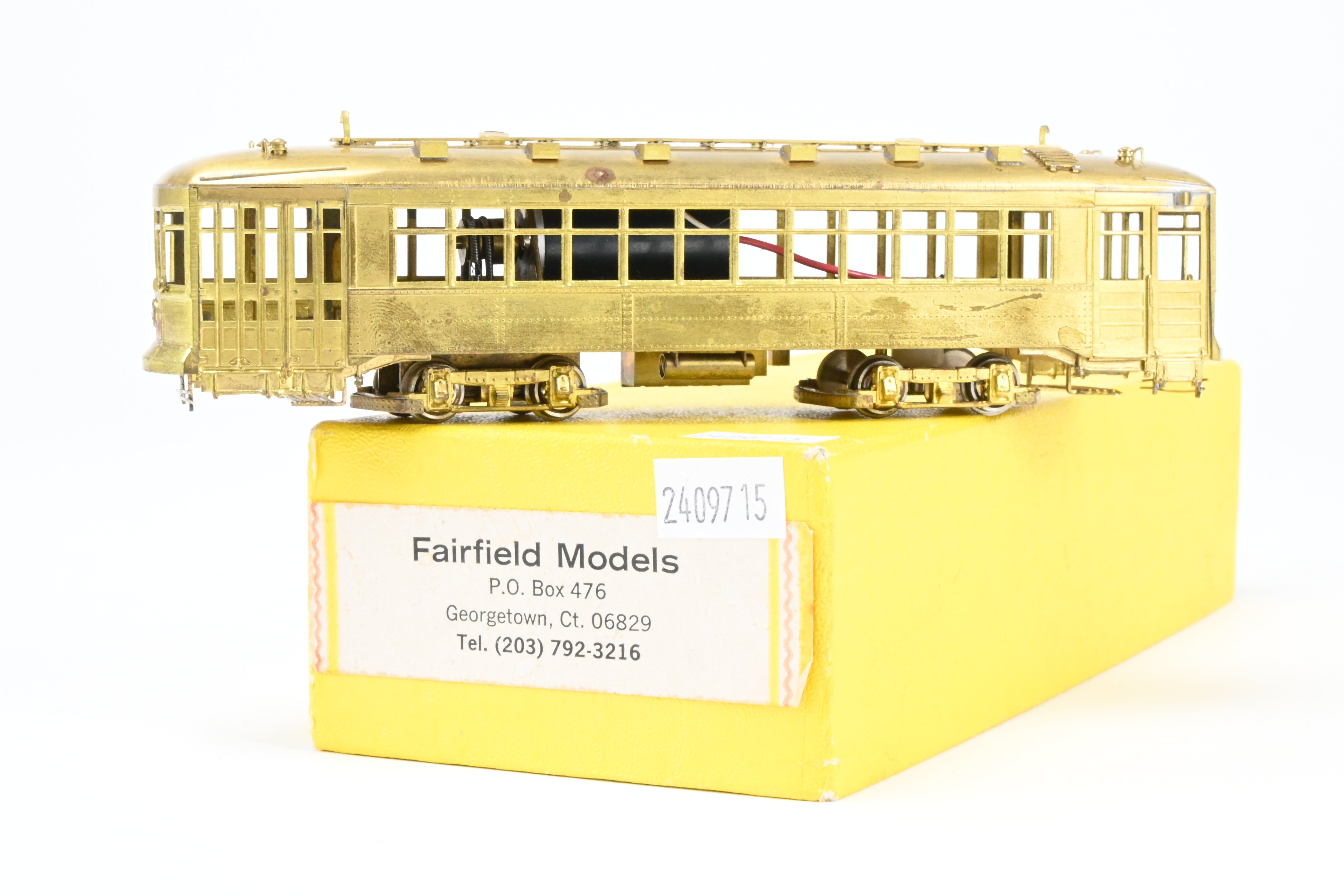 HO Scale Brass Fairfield 345-2 CSL Chicago Surface Lines Two-Man City Car