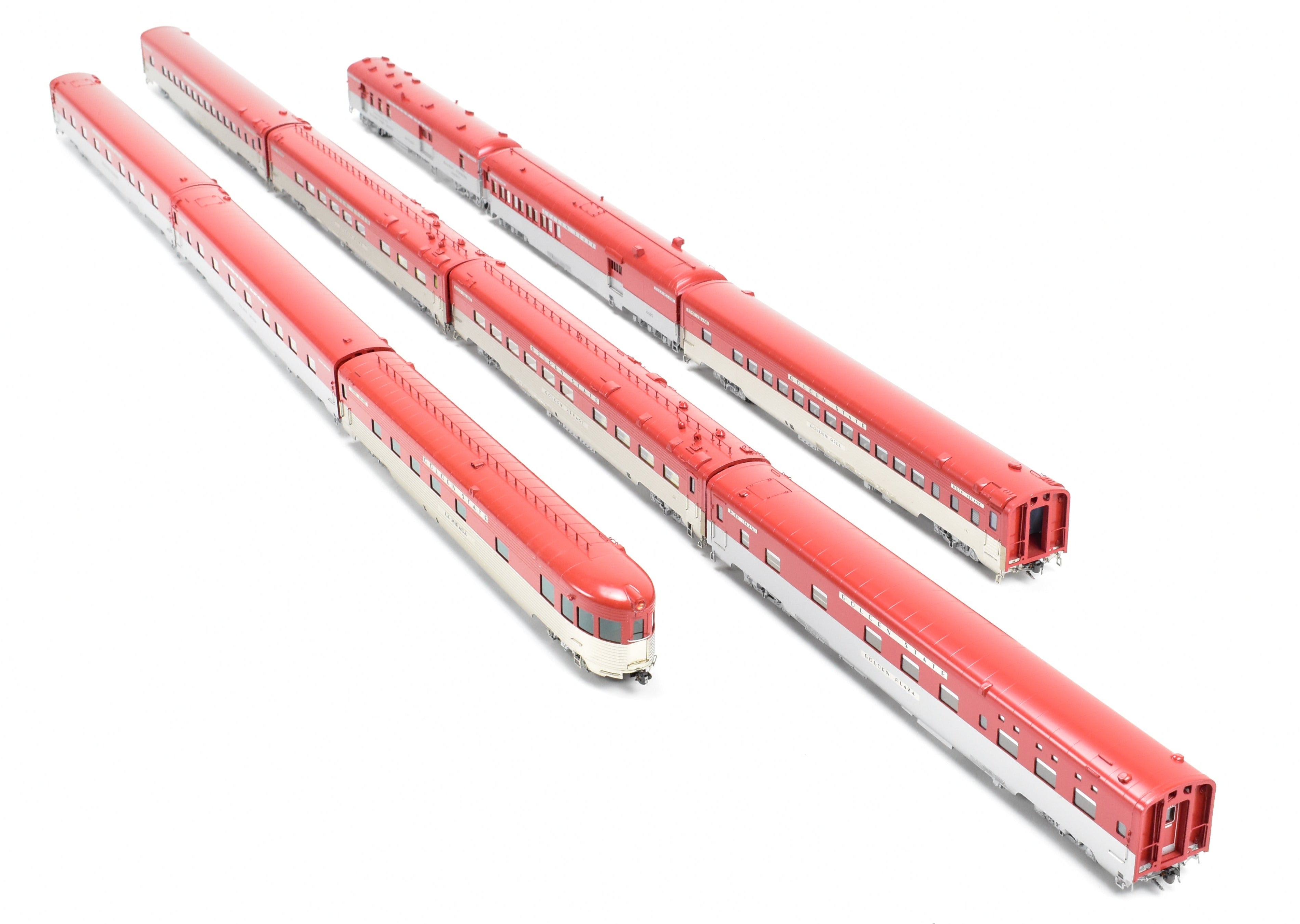 HO Scale Brass Challenger Imports CRI&P/SP 10-Car Passenger Train Set Factory Painted - Incomplete, Rock Island and Southern Pacific Golden State Edition