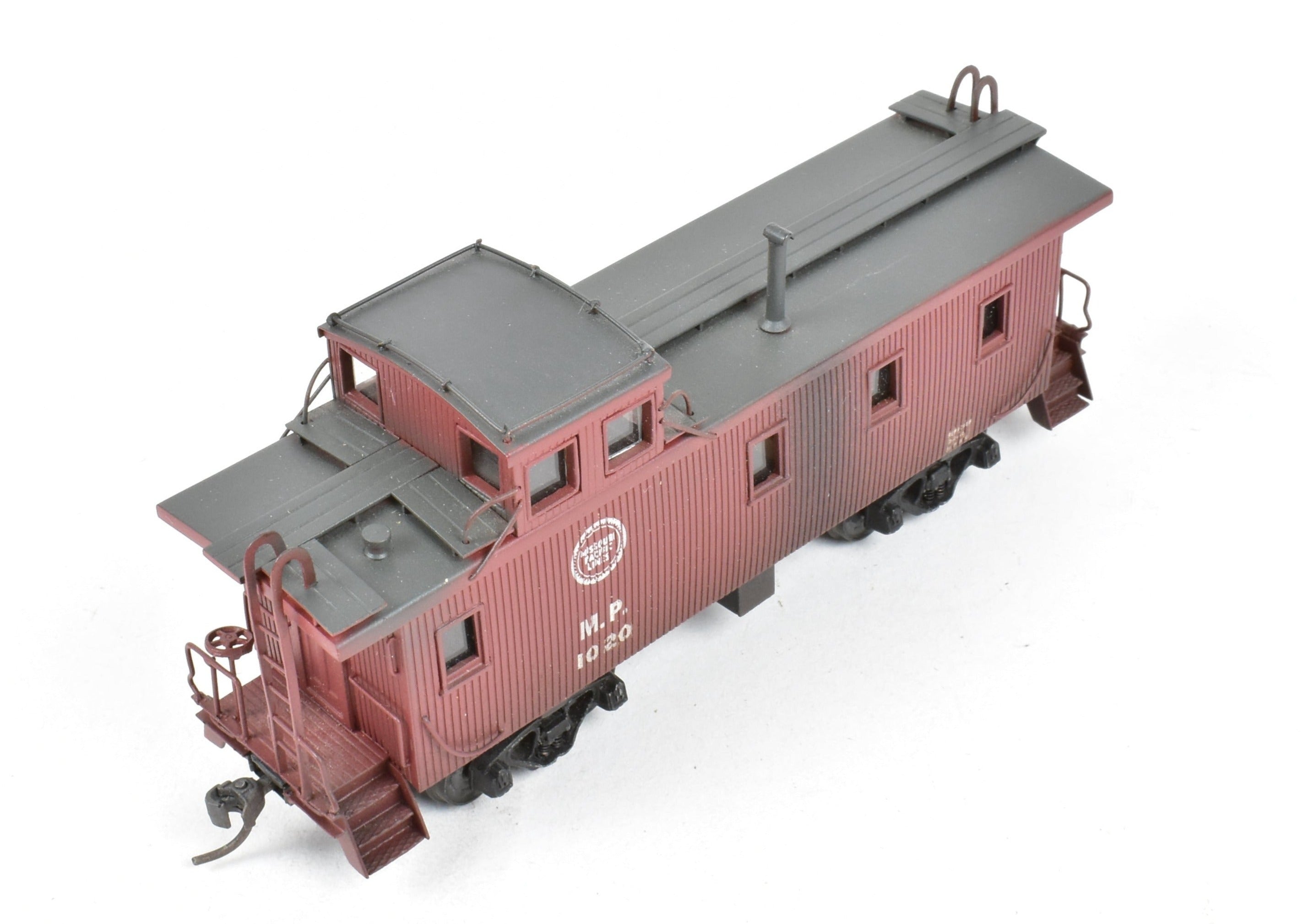 Hallmark Models HO Brass Missouri Pacific Wood Sheathed Caboose No. 1020, Painted
