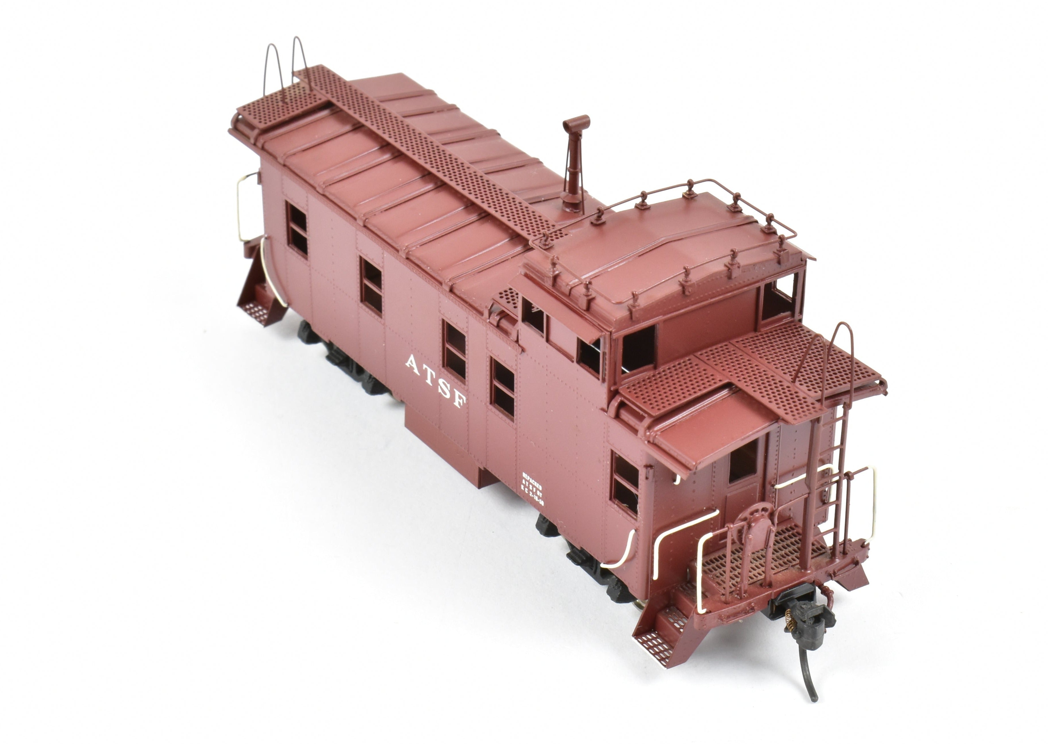 HO Brass Oriental Limited ATSF Santa Fe Custom Painted Peaked Roof Caboose