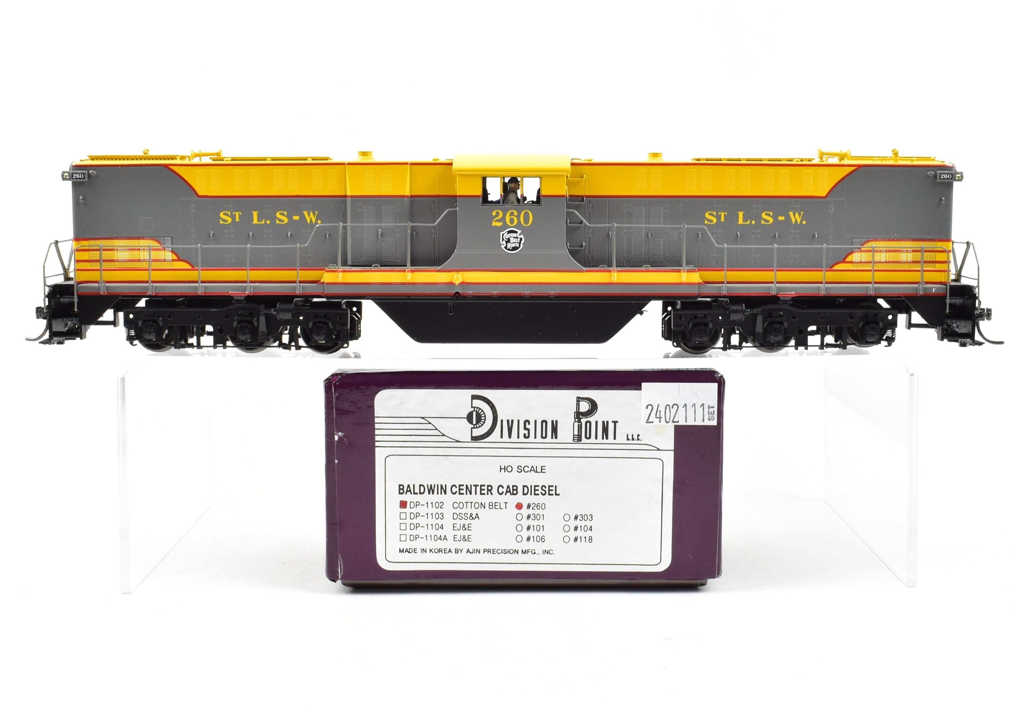 HO Scale Brass Model - Cotton Belt Baldwin Center Cab Diesel DT - 6 - 6 - 2000 F/P Division Point SSW Locomotive by DVP