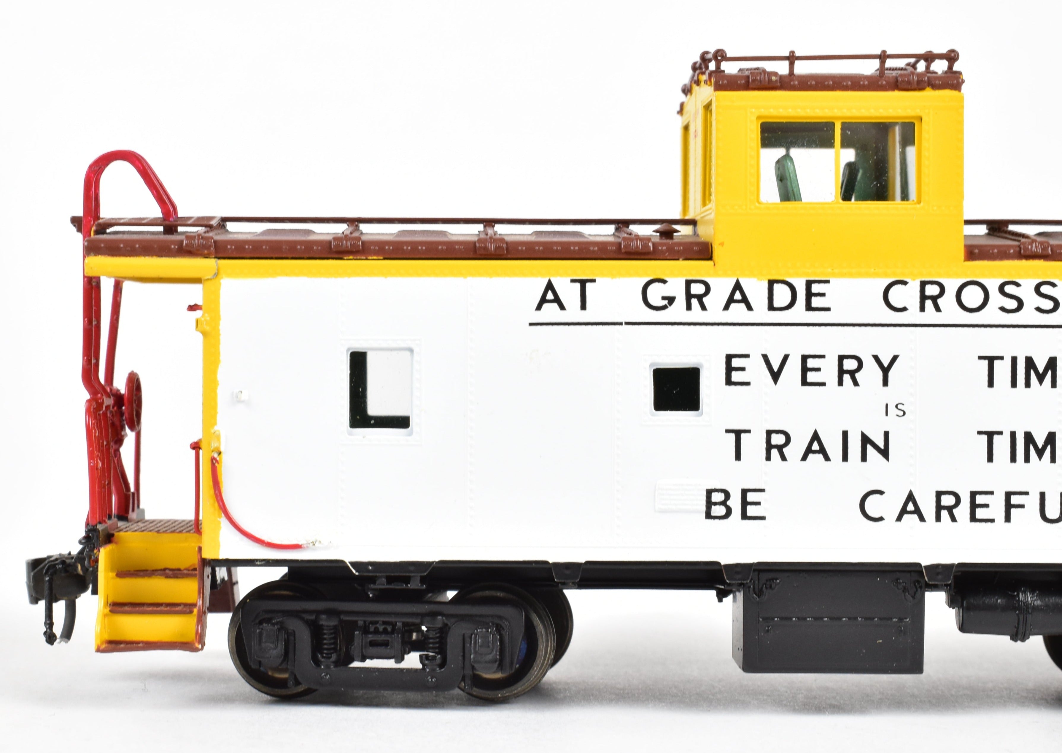 HO Brass OMI UP Union Pacific CA - 4 Steel Caboose 3830 with Safety Slogans