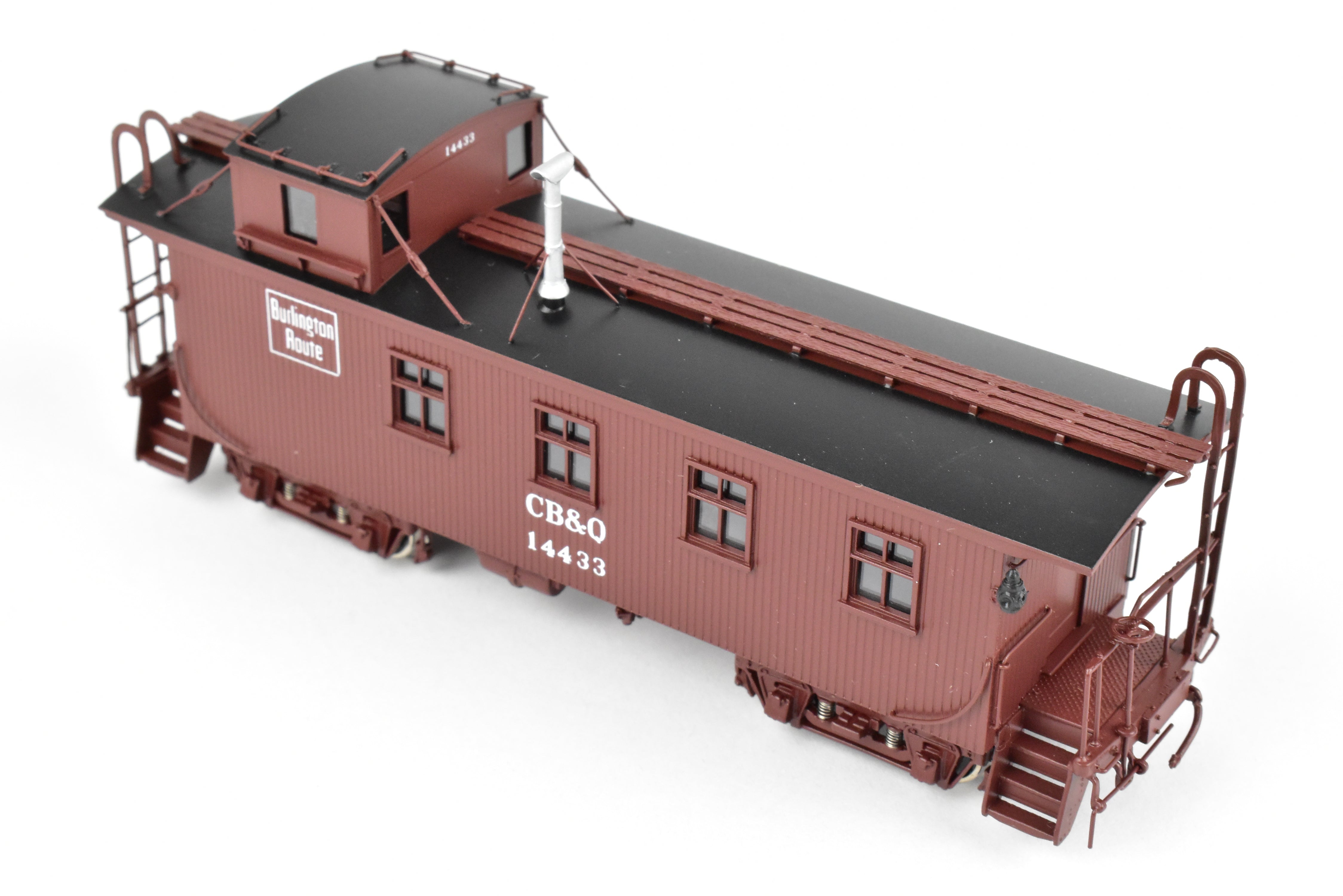 HO Scale Brass Challenger Imports CB&Q Burlington Route 30 ft Wood Waycar No. 14433