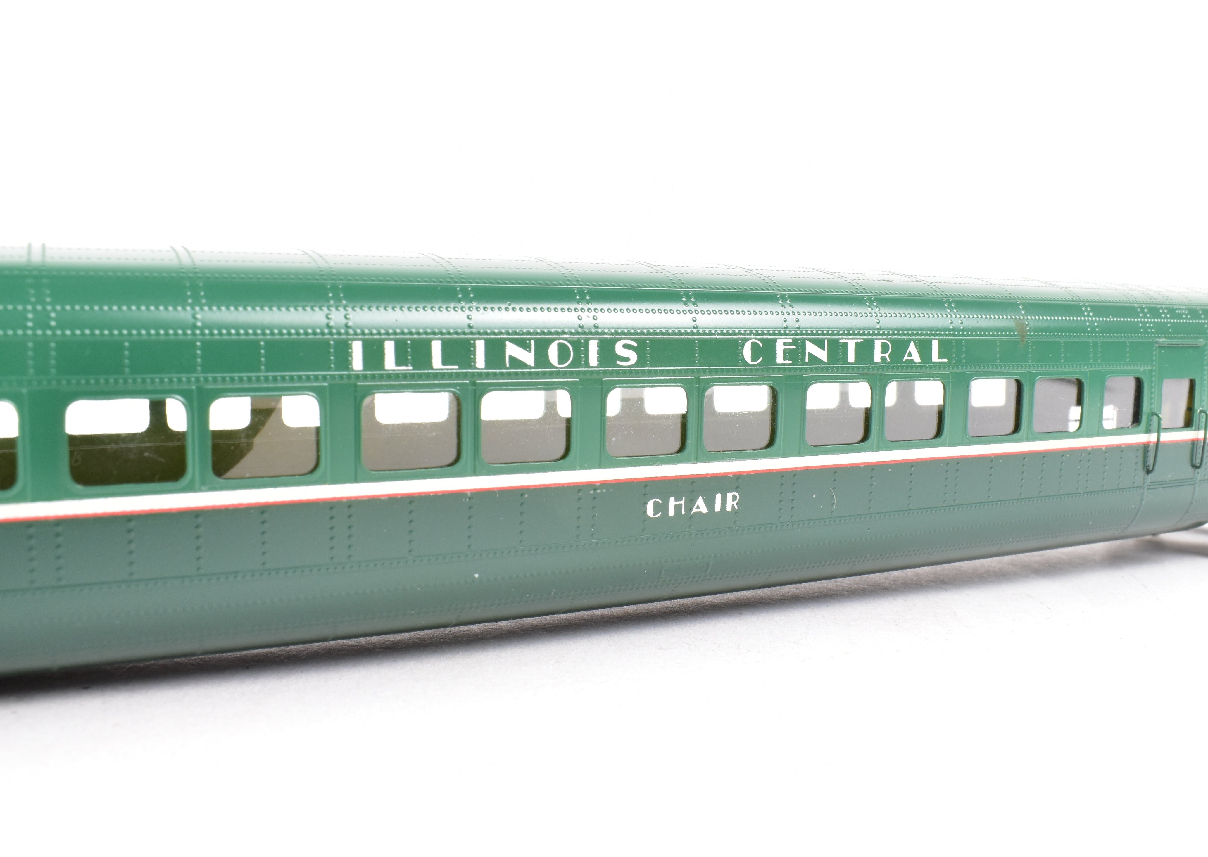 HO Brass CON OMI - Overland Models IC Illinois Central 5 - Car Articulated Factory - Painted Train Set