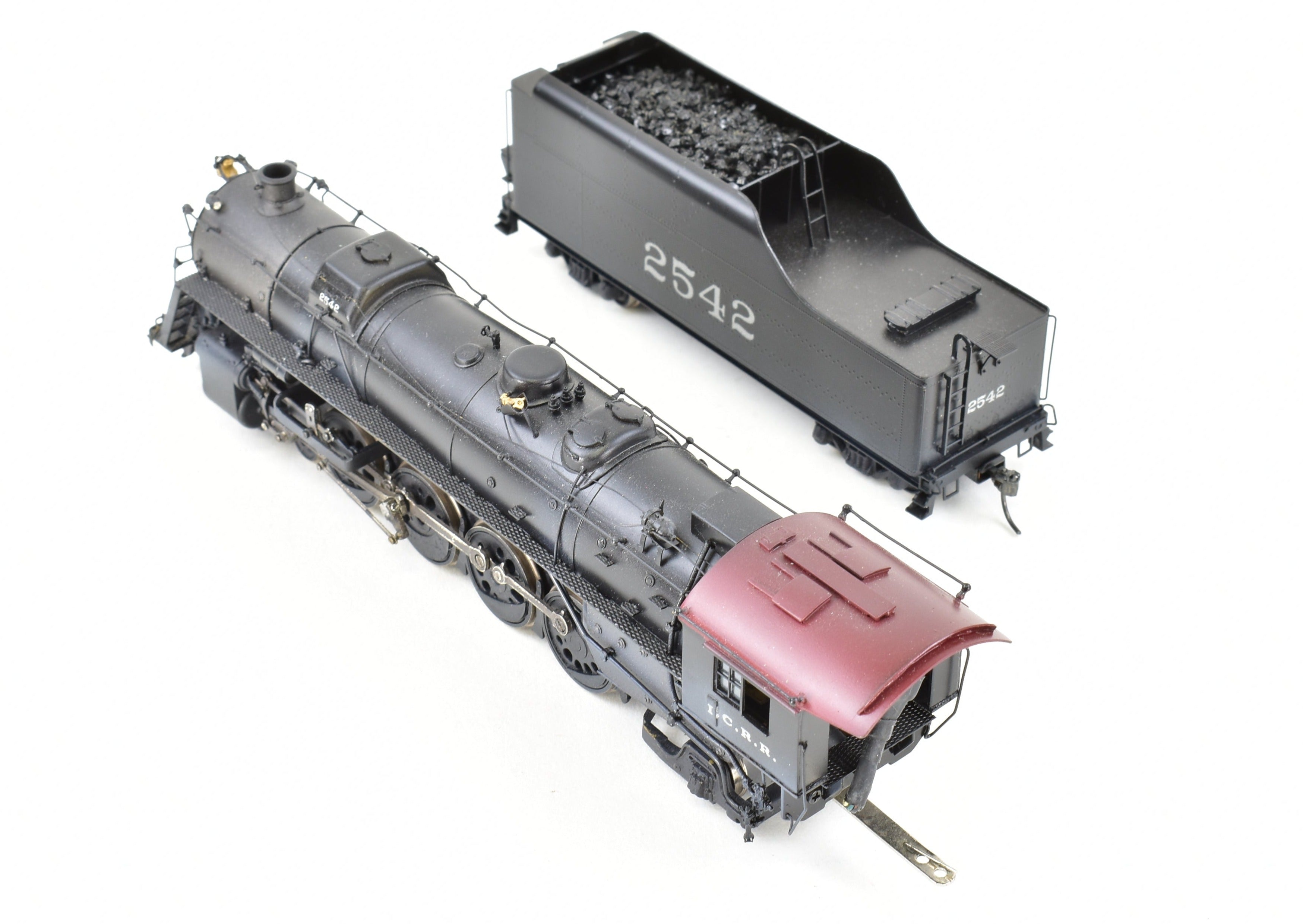 HO Brass Hallmark Illinois Central 4-8-2 with New NWSL Gearbox, DCC & Sound