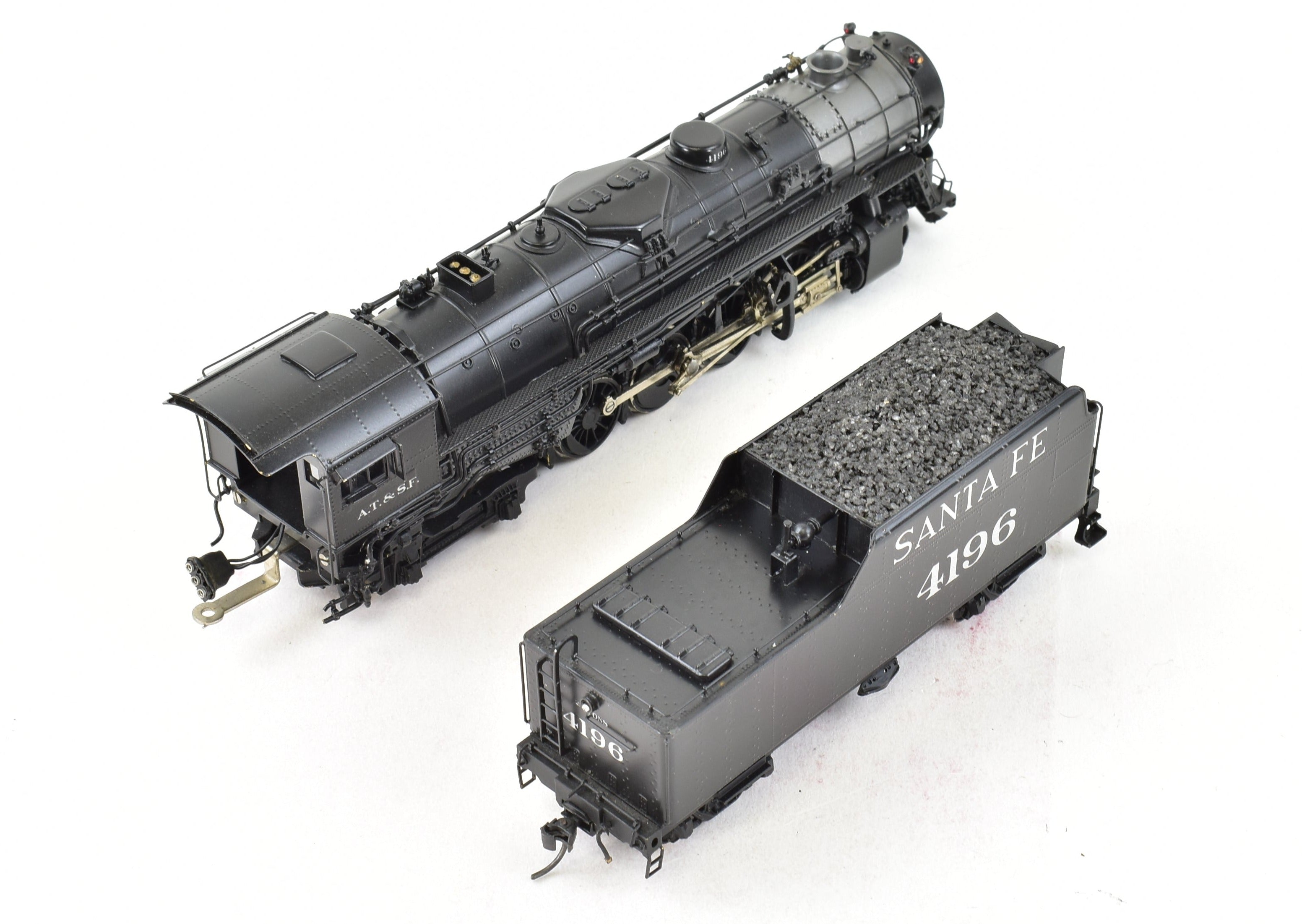 HO Scale Brass Westside Model Co. ATSF - Santa Fe 2-8-4 Berkshire Custom Painted Locomotive with Digitrax DCC for Model Train Enthusiasts
